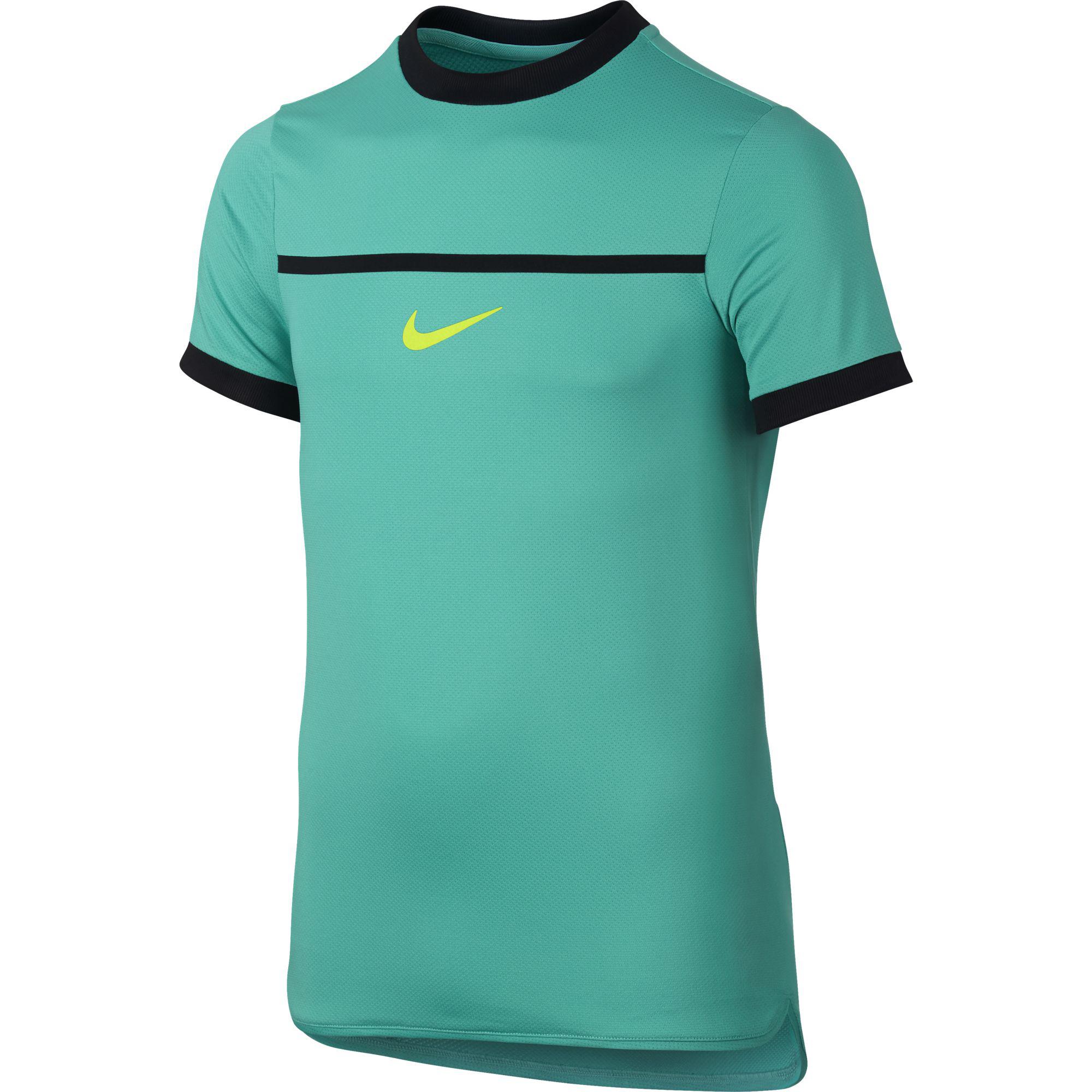 Nike Boys Challenger Premier Rafa Crew - Hyper Jade/Black - Tennisnuts.com