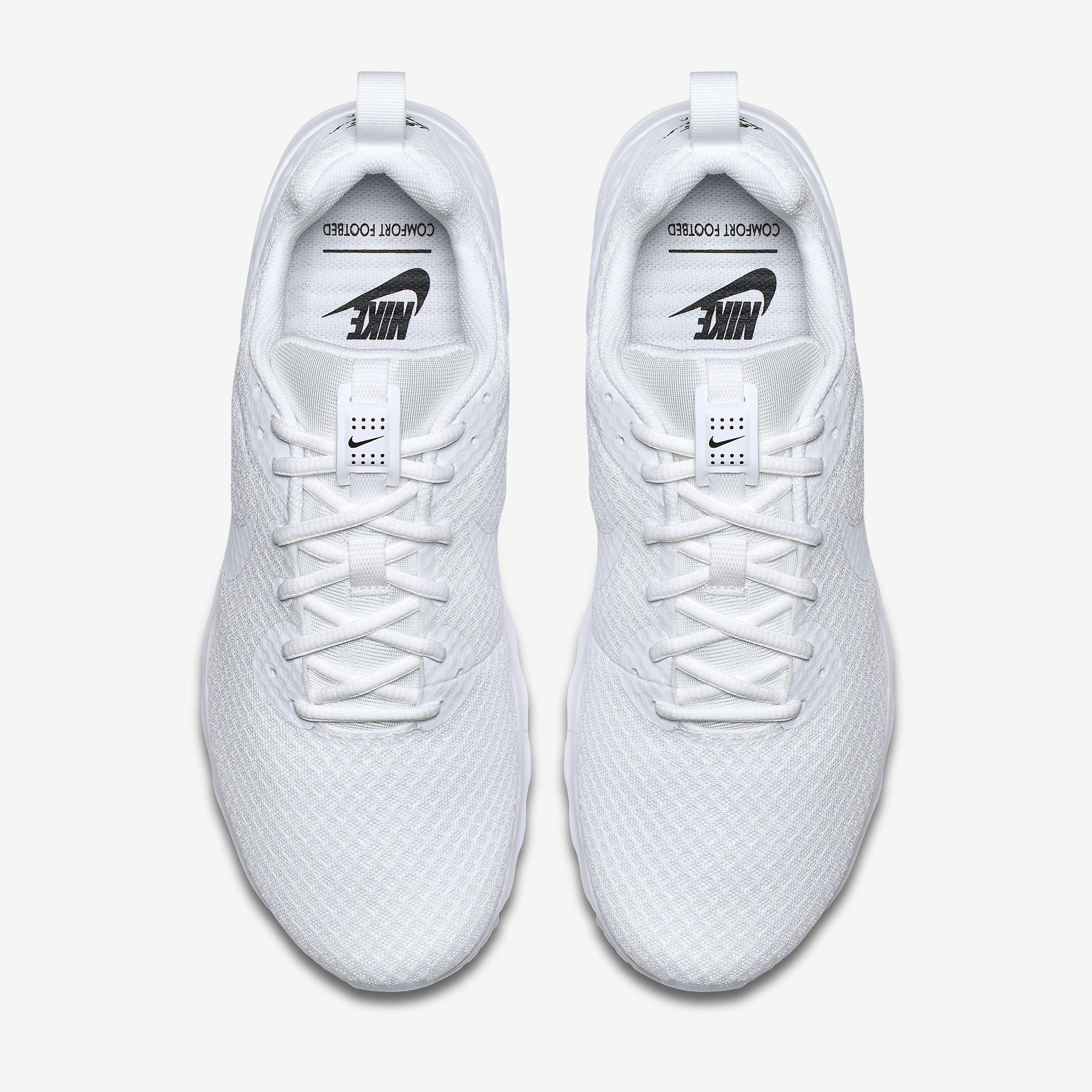 Nike Mens Air Max Motion Low Running Shoes - White - Tennisnuts.com