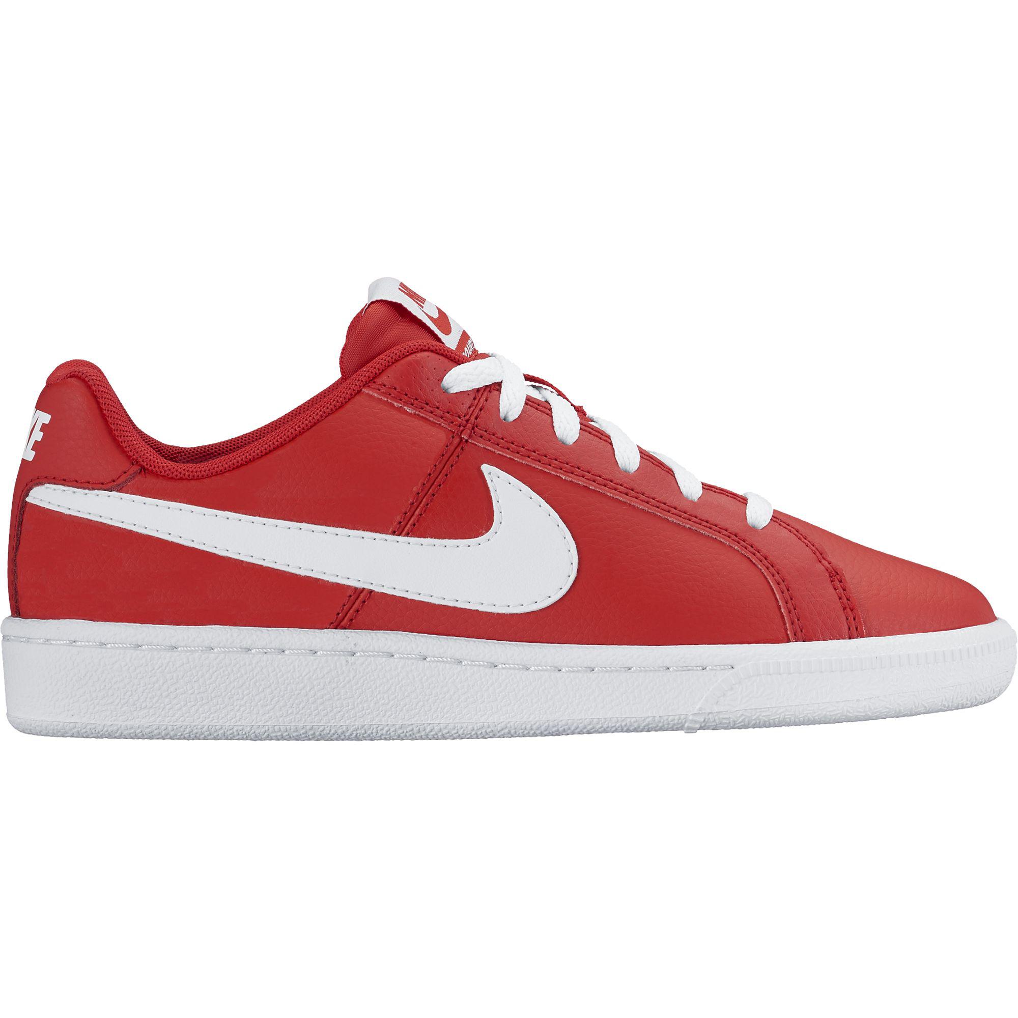 red and white nike tennis shoes