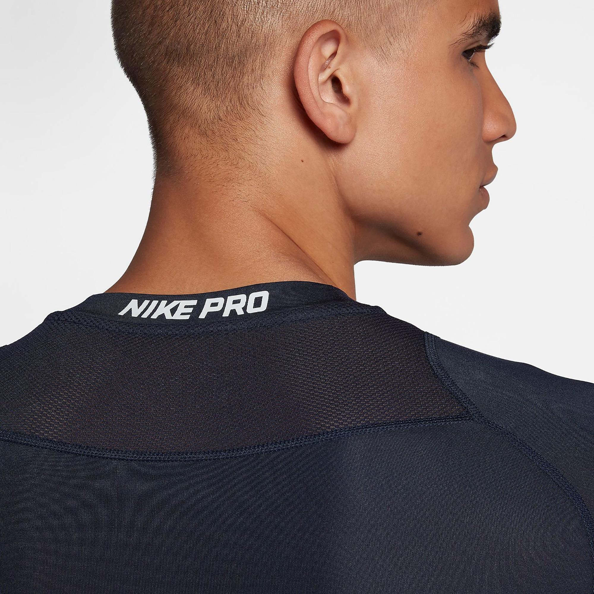 Nike Mens Pro Top - Obsidian/White - Tennisnuts.com