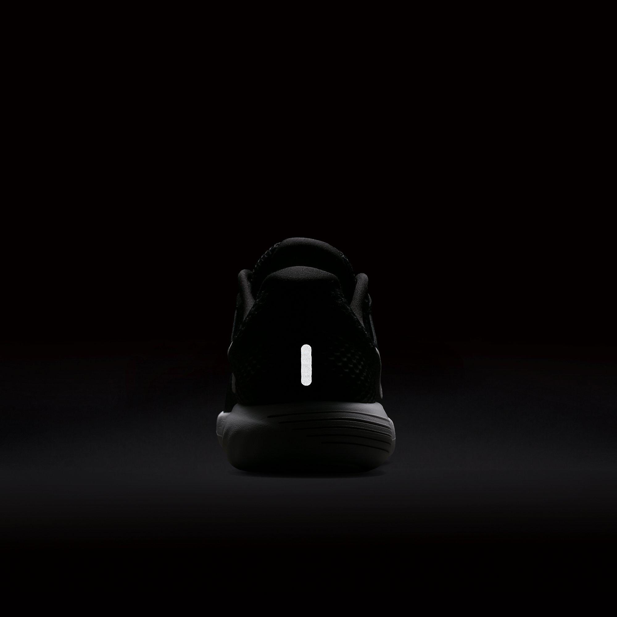 Nike Womens LunarGlide 8 Running Shoe - Black/White - Tennisnuts.com