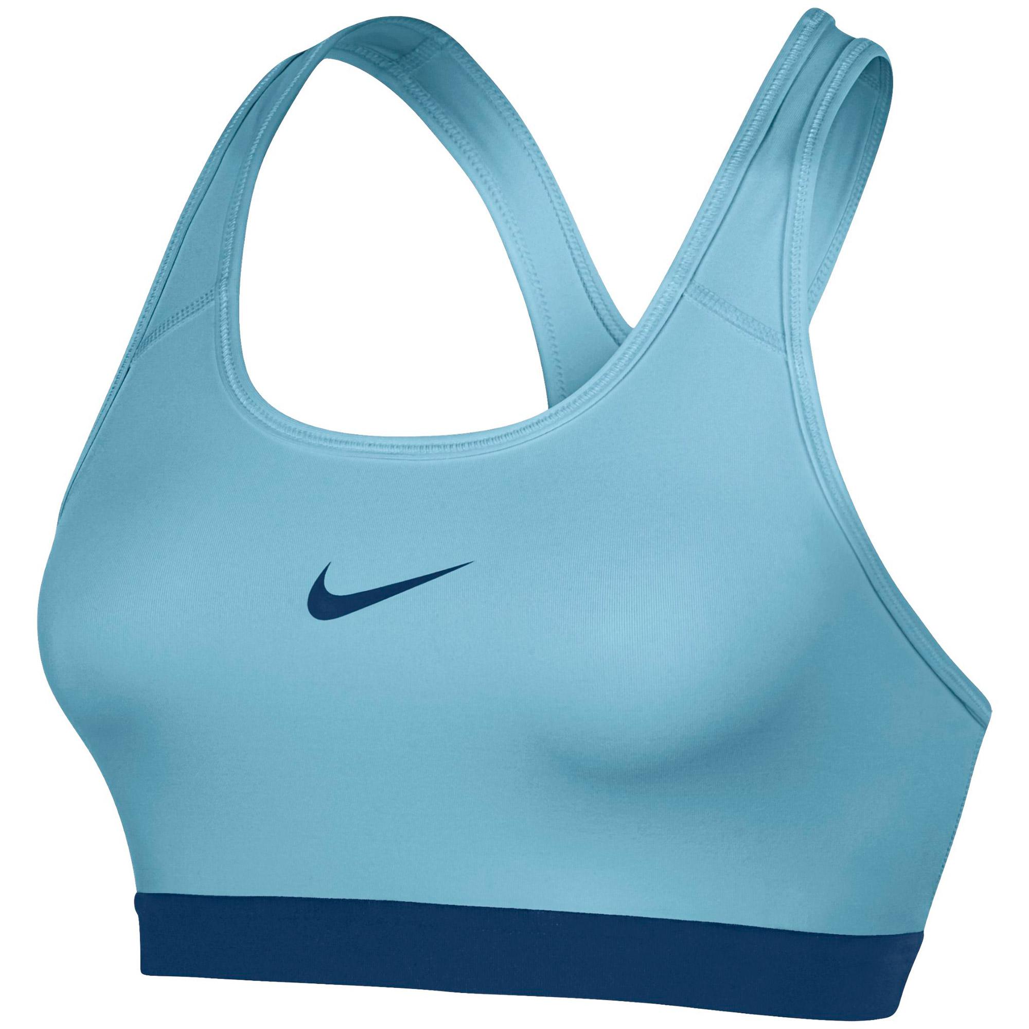 Nike Womens Pro Classic Sports Bra - Still Blue - Tennisnuts.com