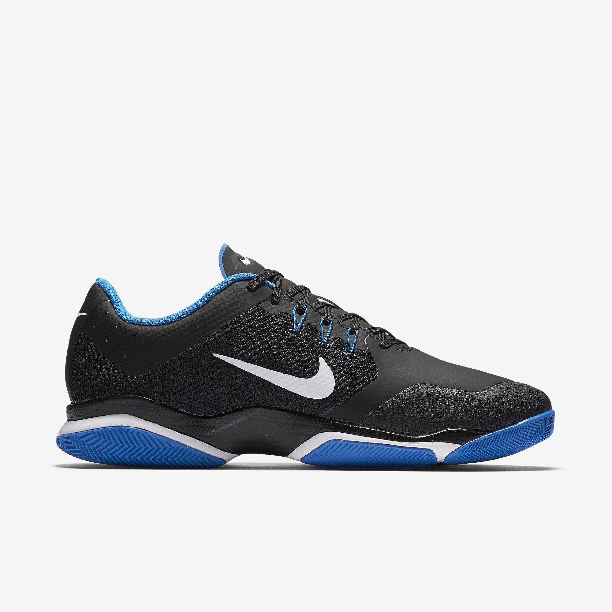 Nike Mens Air Zoom Ultra Tennis Shoes - Black/Blue - Tennisnuts.com