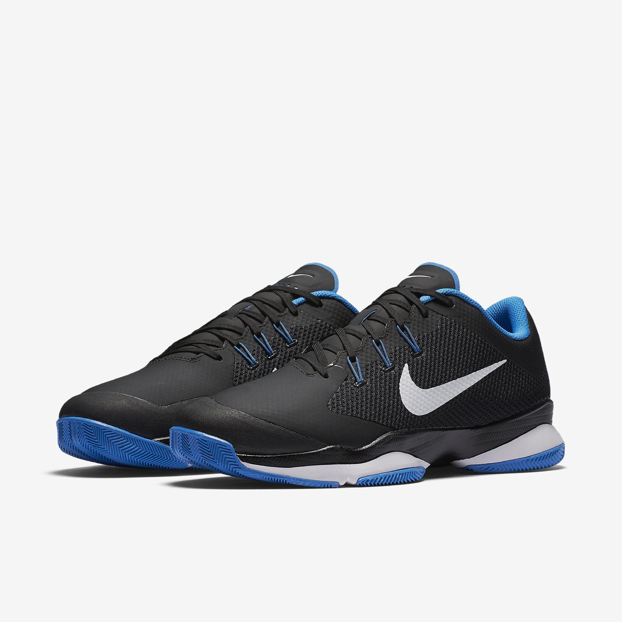 Nike Mens Air Zoom Ultra Tennis Shoes - Black/Blue - Tennisnuts.com