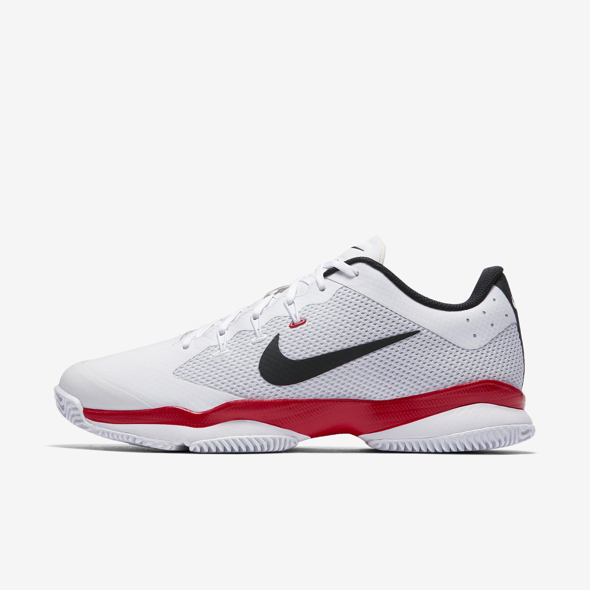 Nike Mens Air Zoom Ultra Tennis Shoes White Red 10 White