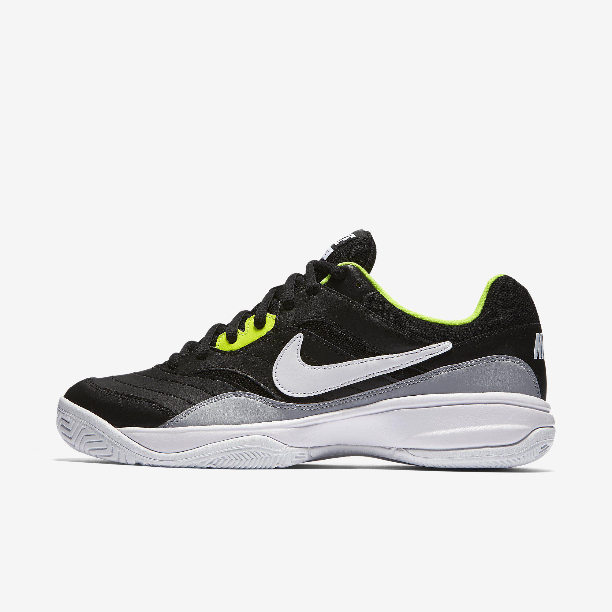 nike black court shoes