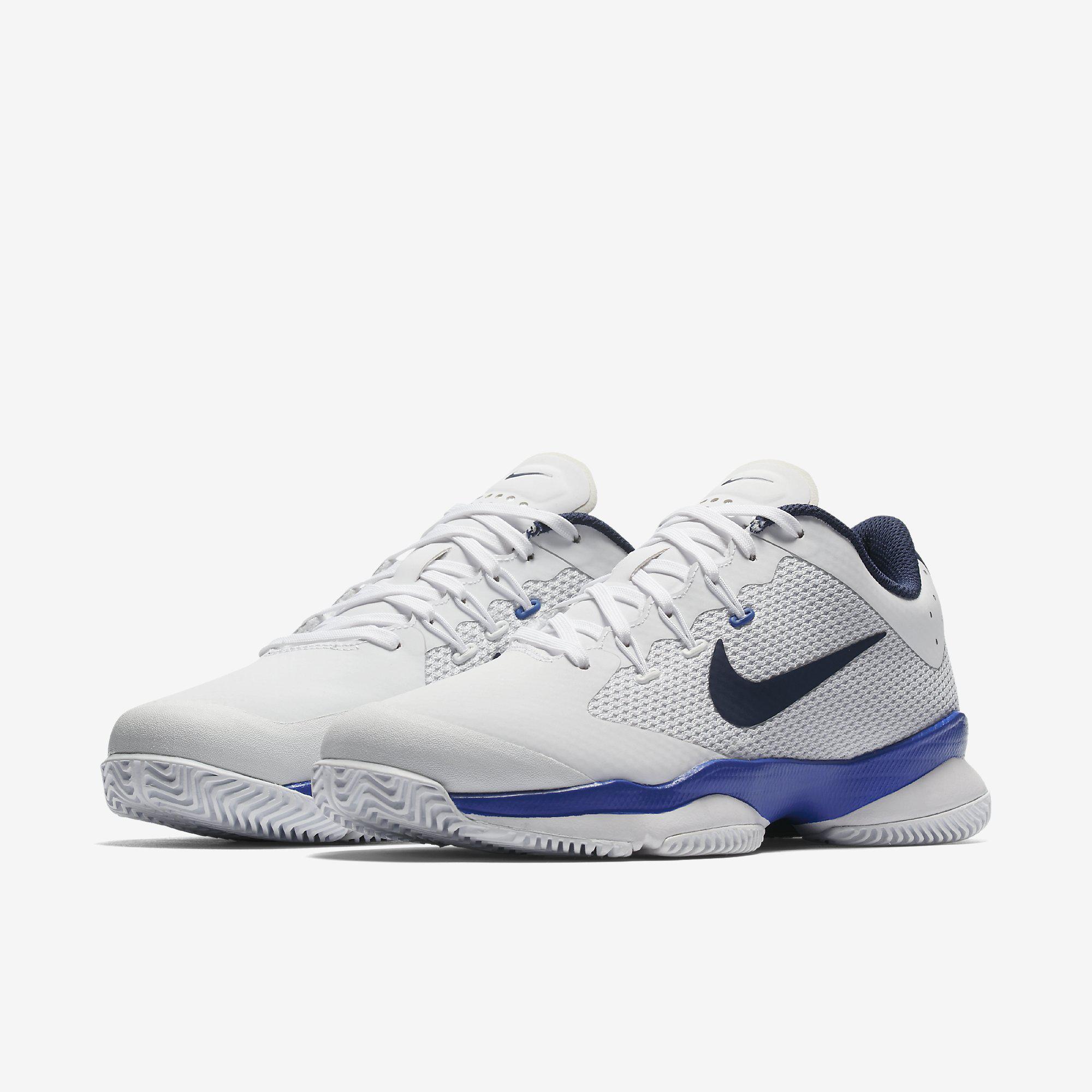 Nike Womens Air Zoom Ultra Tennis Shoes - White/Binary Blue ...