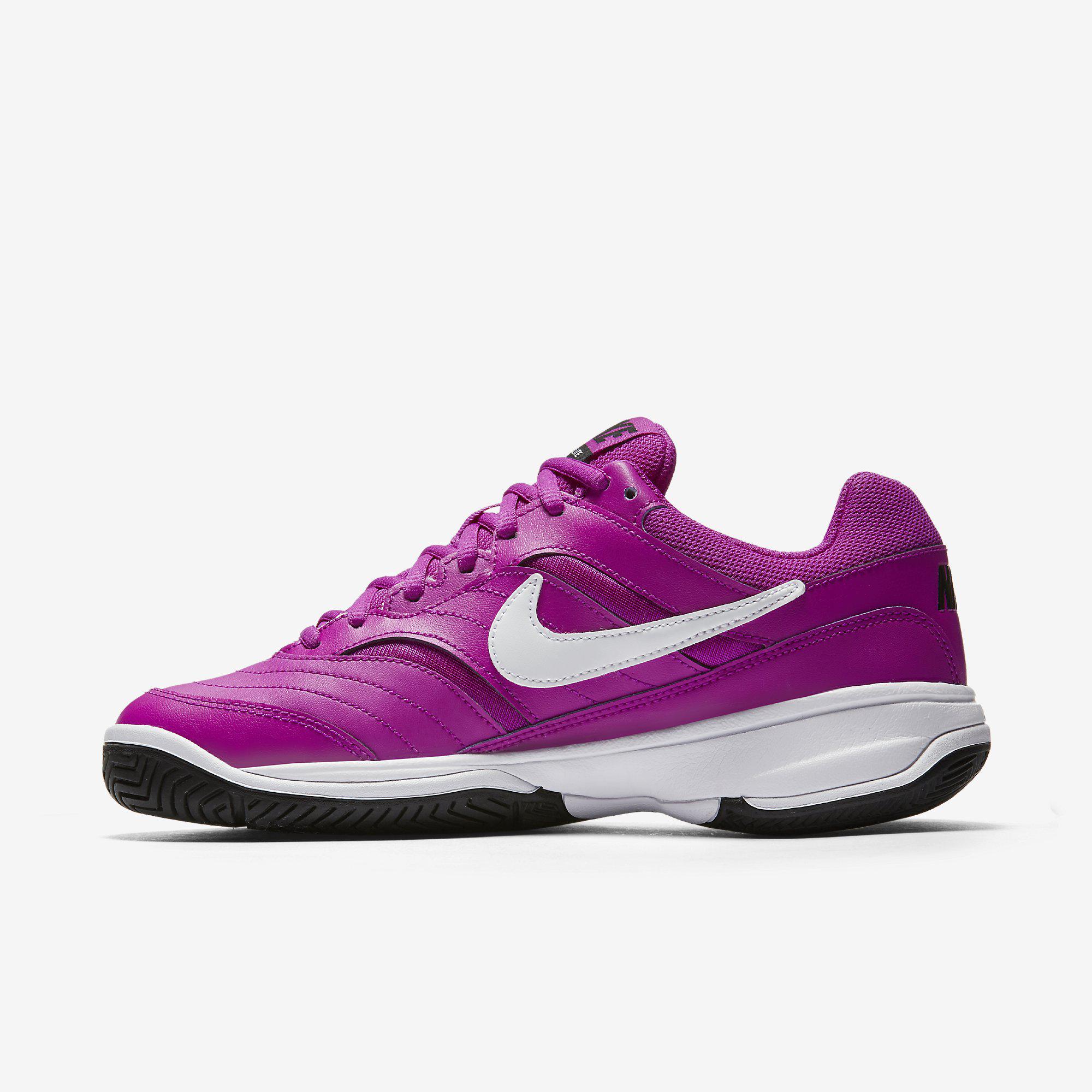 Nike Womens Court Lite Tennis Shoes - Violet/Black - 0