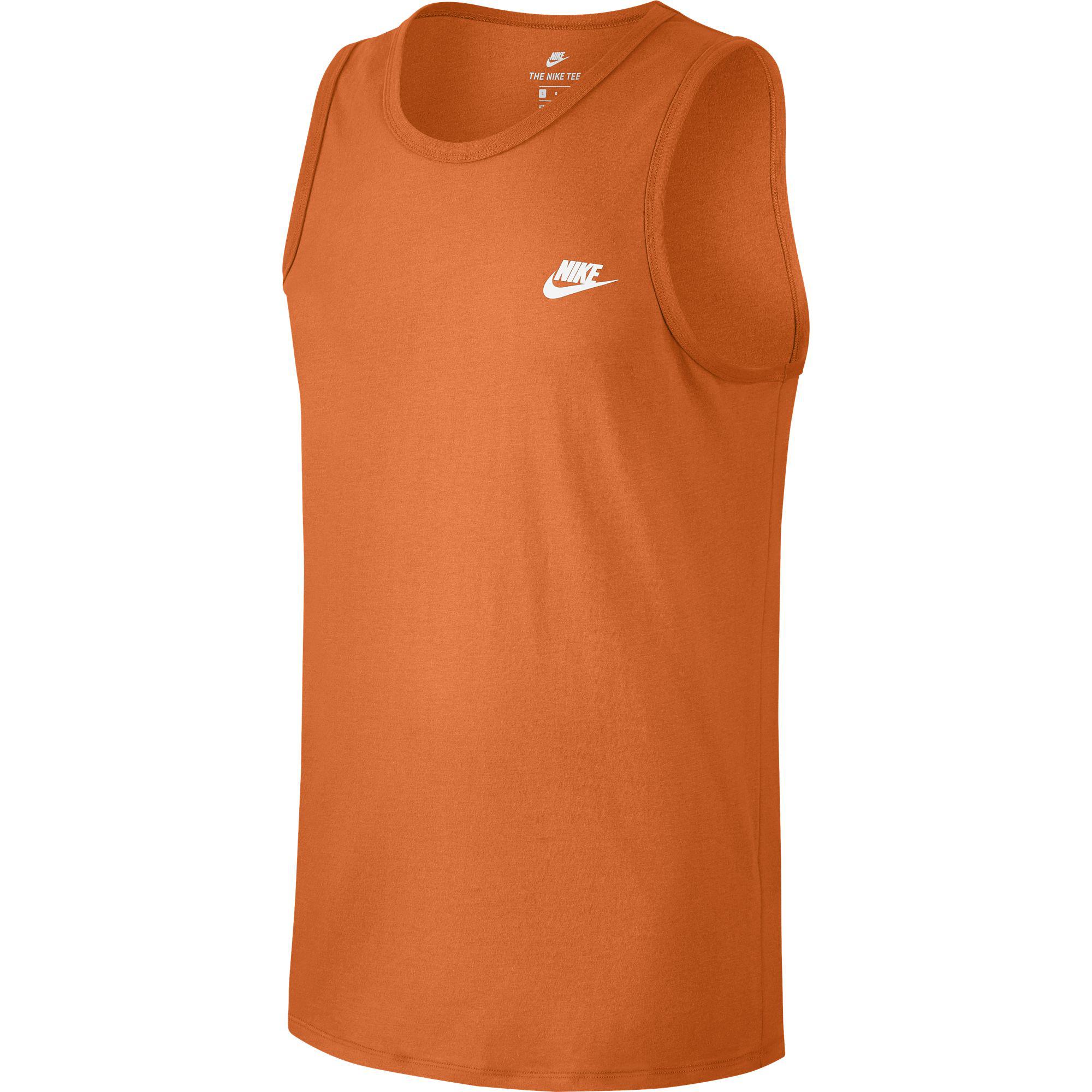 Nike Mens Sportswear Tank Top - Bright Mandarin/White - Tennisnuts.com
