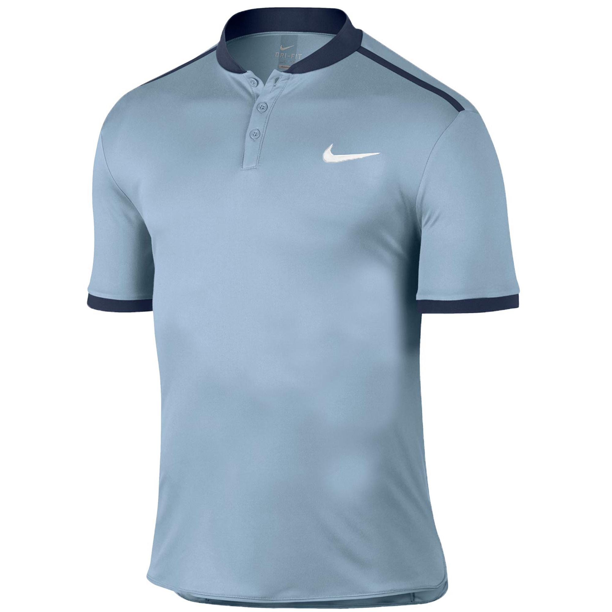 collarless polo nike