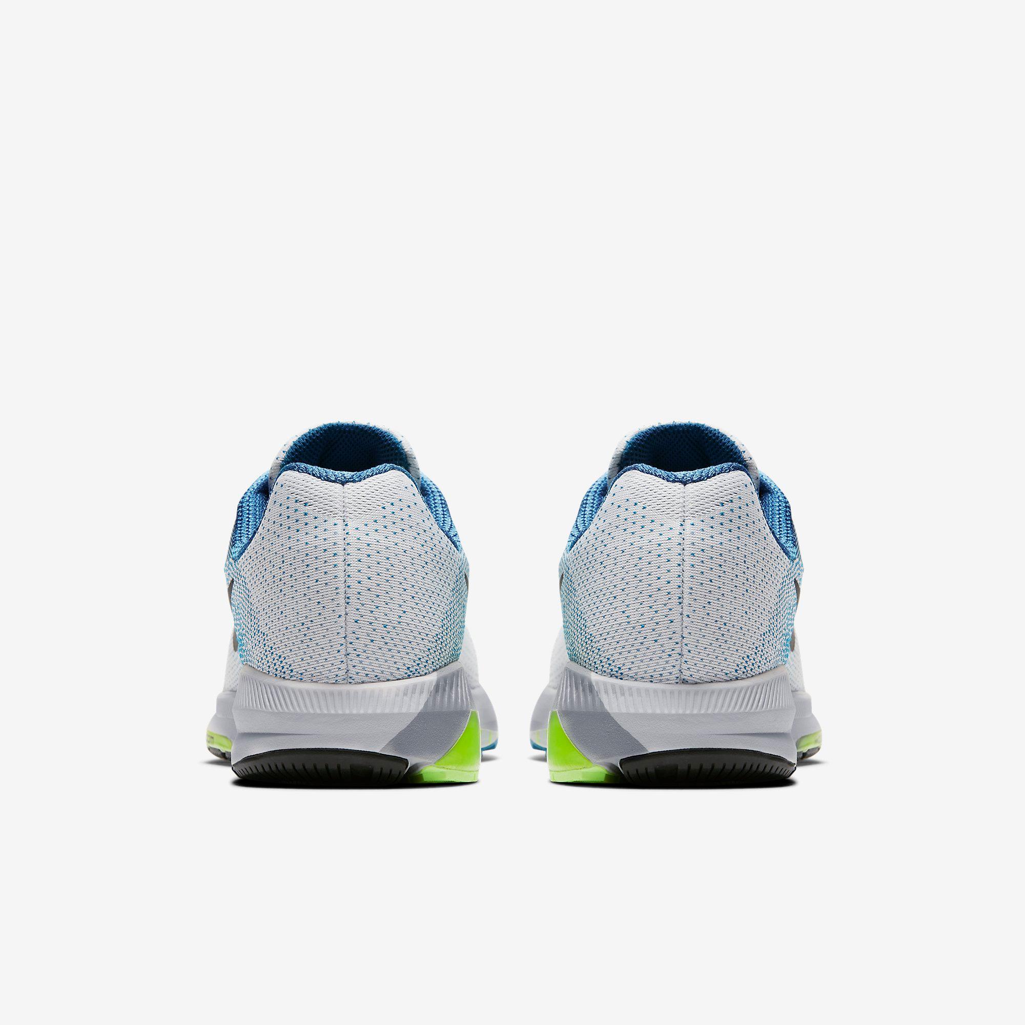 Nike Mens Air Zoom Structure 24 Running Shoe WHITE/BRIGHT SPRUCE-VALERIAN BLUE 9 UK (10 US) main image 0