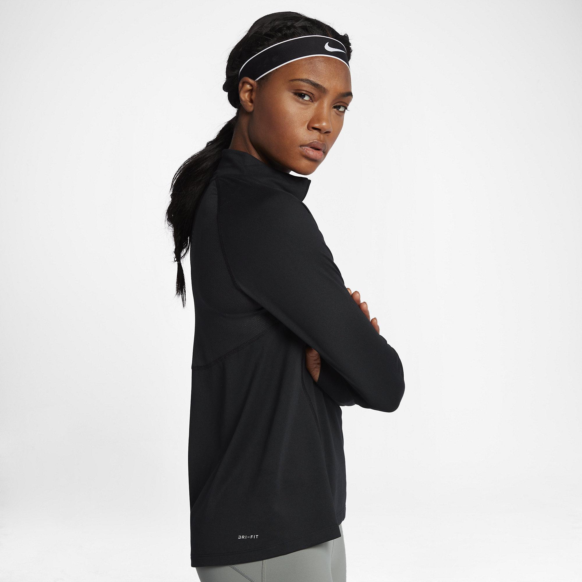 black nike running top womens