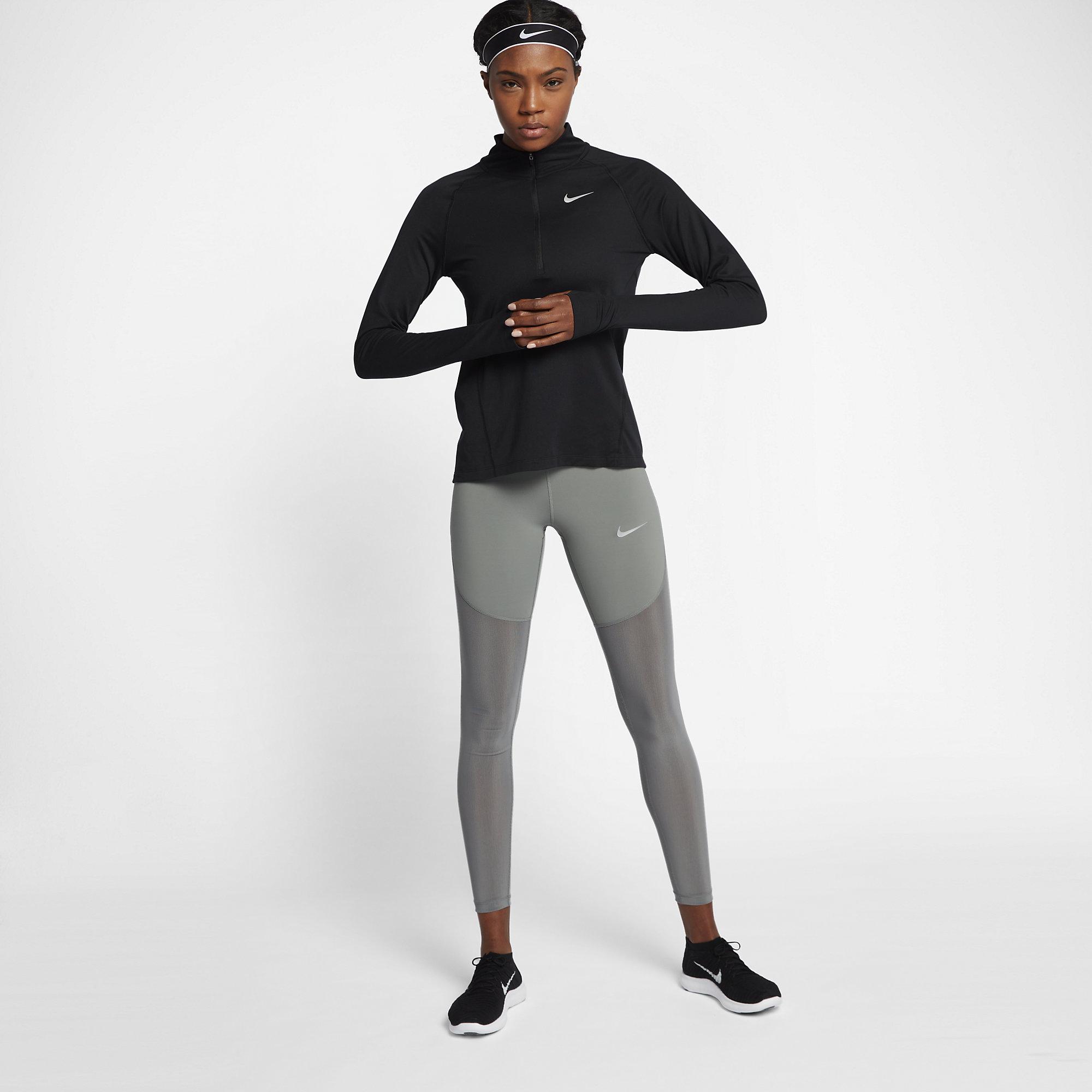 Nike Womens Running Top - Black - Tennisnuts.com