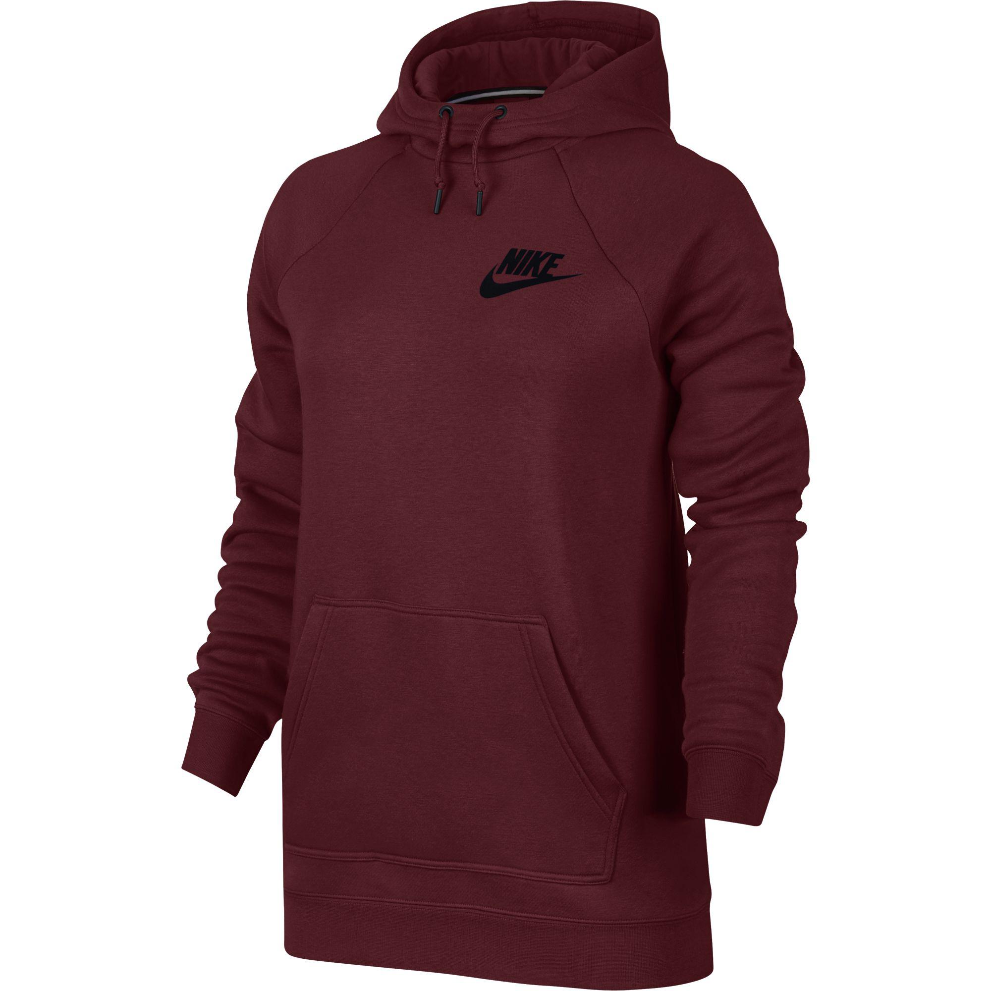 nike women's sportswear rally hoodie red