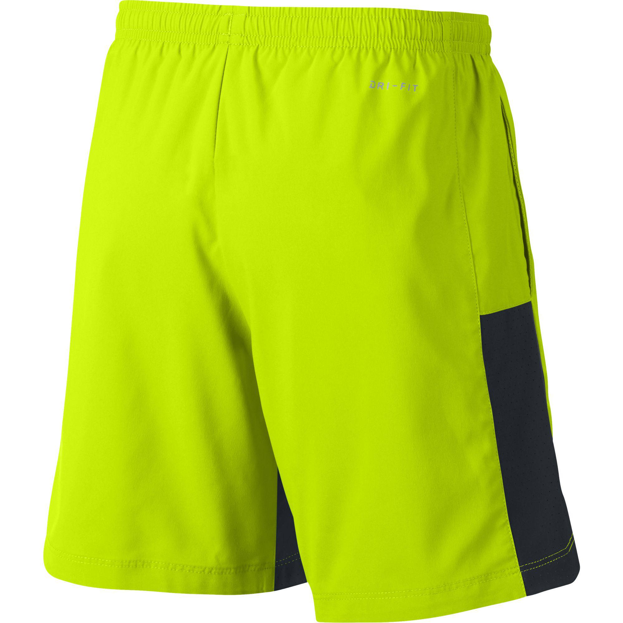 Nike Boys Flex Shorts - Volt Yellow/Black - Tennisnuts.com