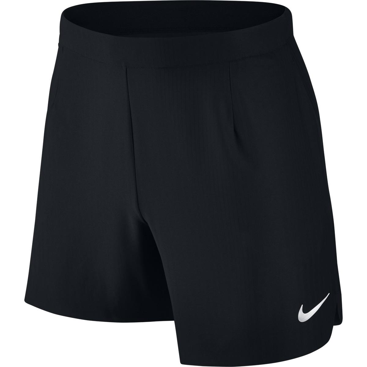 Nike Boys Flex Ace 6 Inch Tennis Shorts - Black - Tennisnuts.com