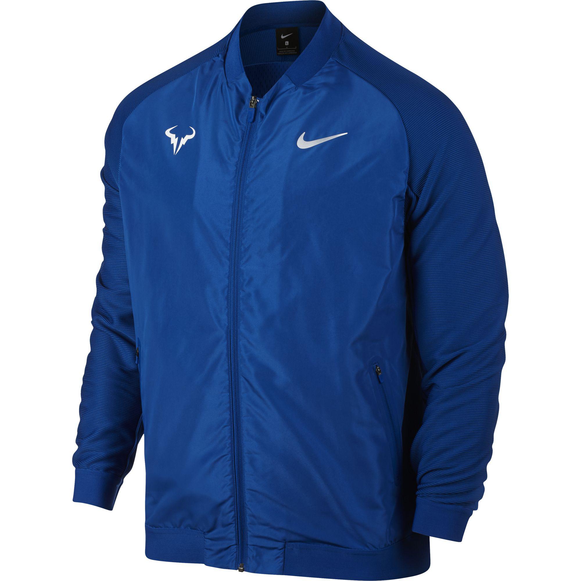 Nike Mens Rafa Tennis Jacket Blue Jay
