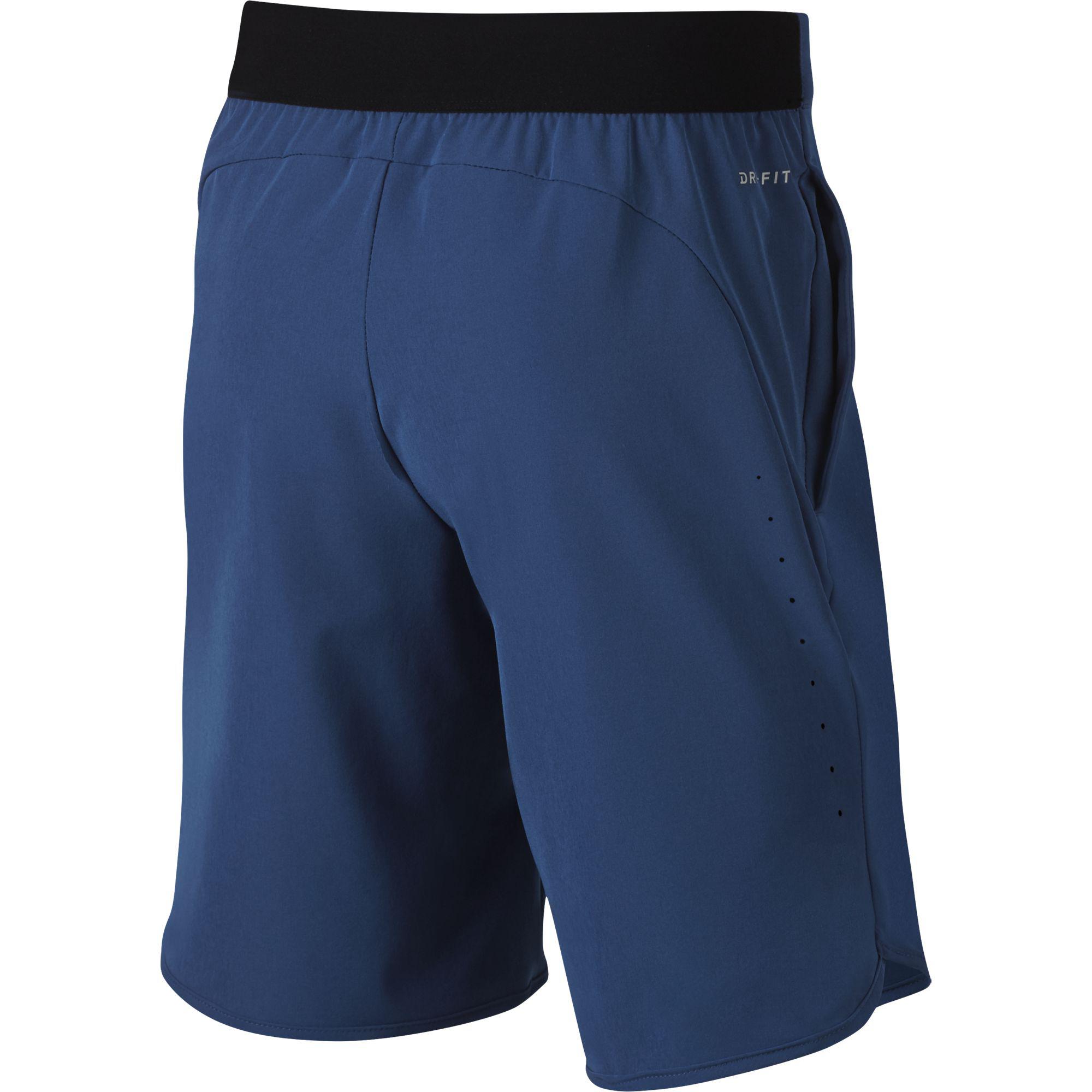 Nike Boys Flex Ace Tennis Shorts Gym Blue/White