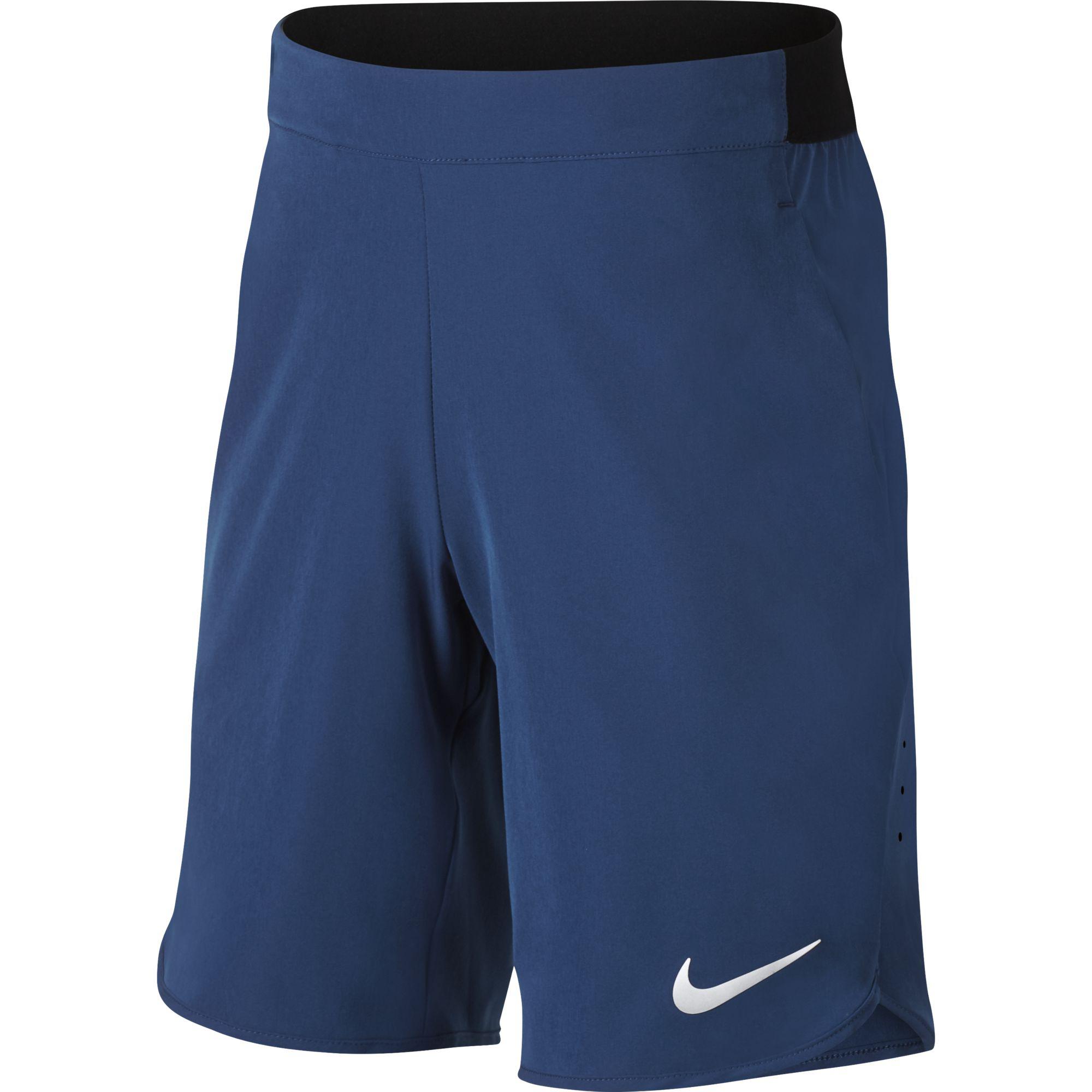 Nike Boys Flex Ace Tennis Shorts Gym Blue/White