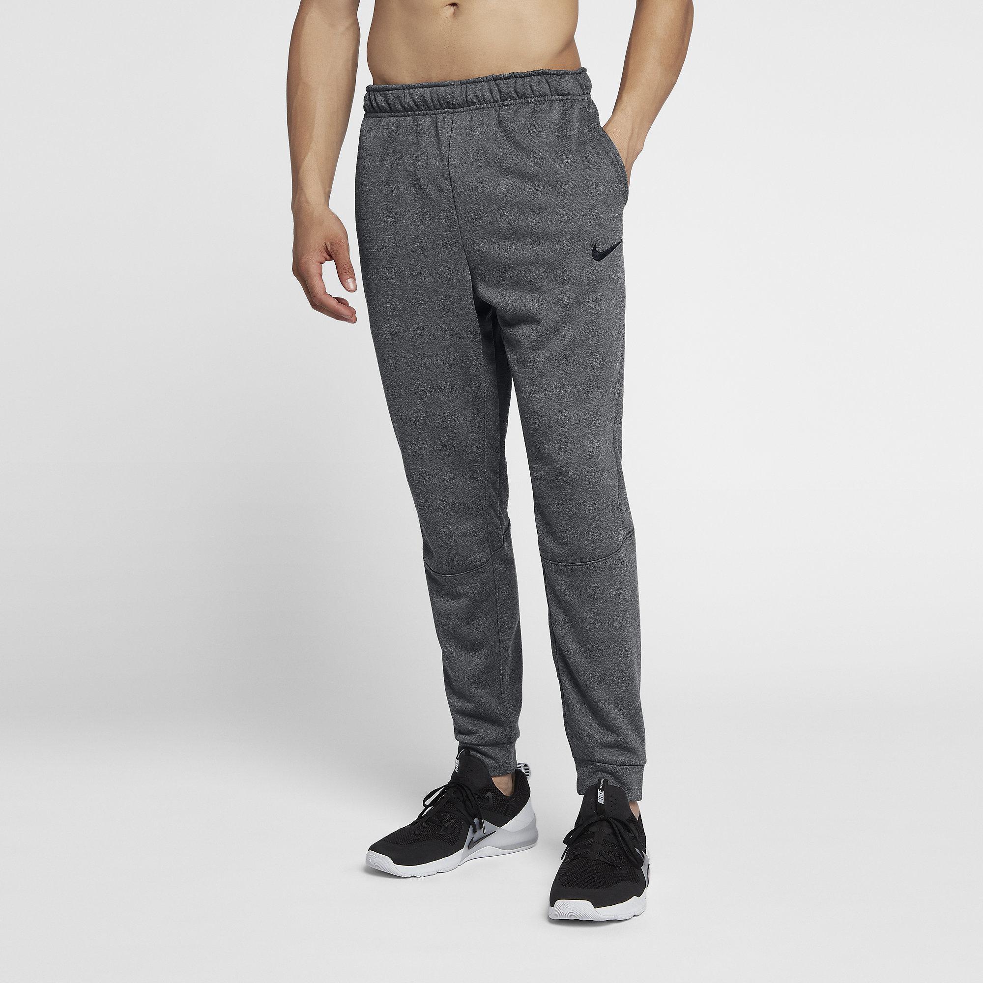 Nike Mens Training Pants - Charcoal Heather/Black - Tennisnuts.com