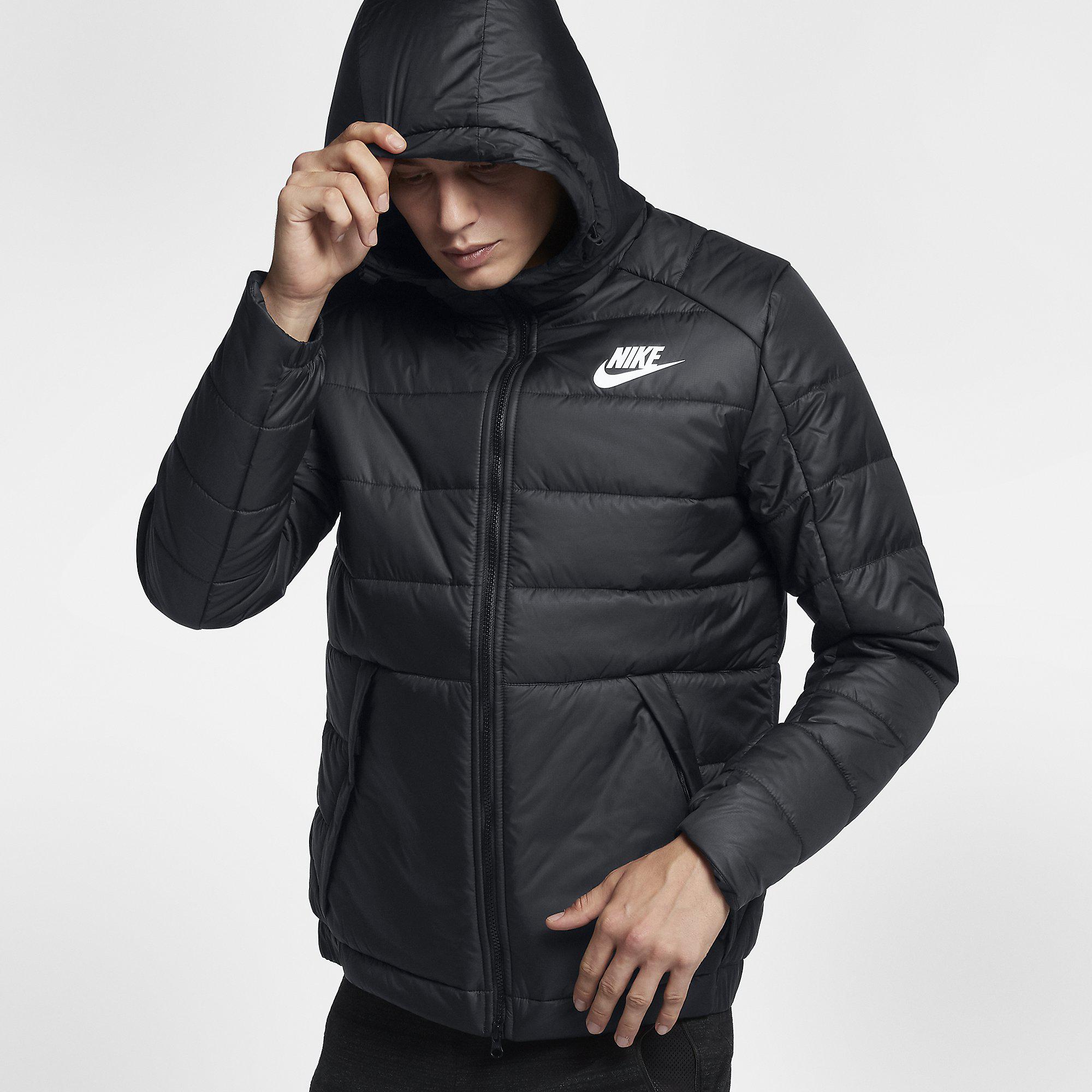 Nike Mens Sportswear Jacket - Black/White - Tennisnuts.com