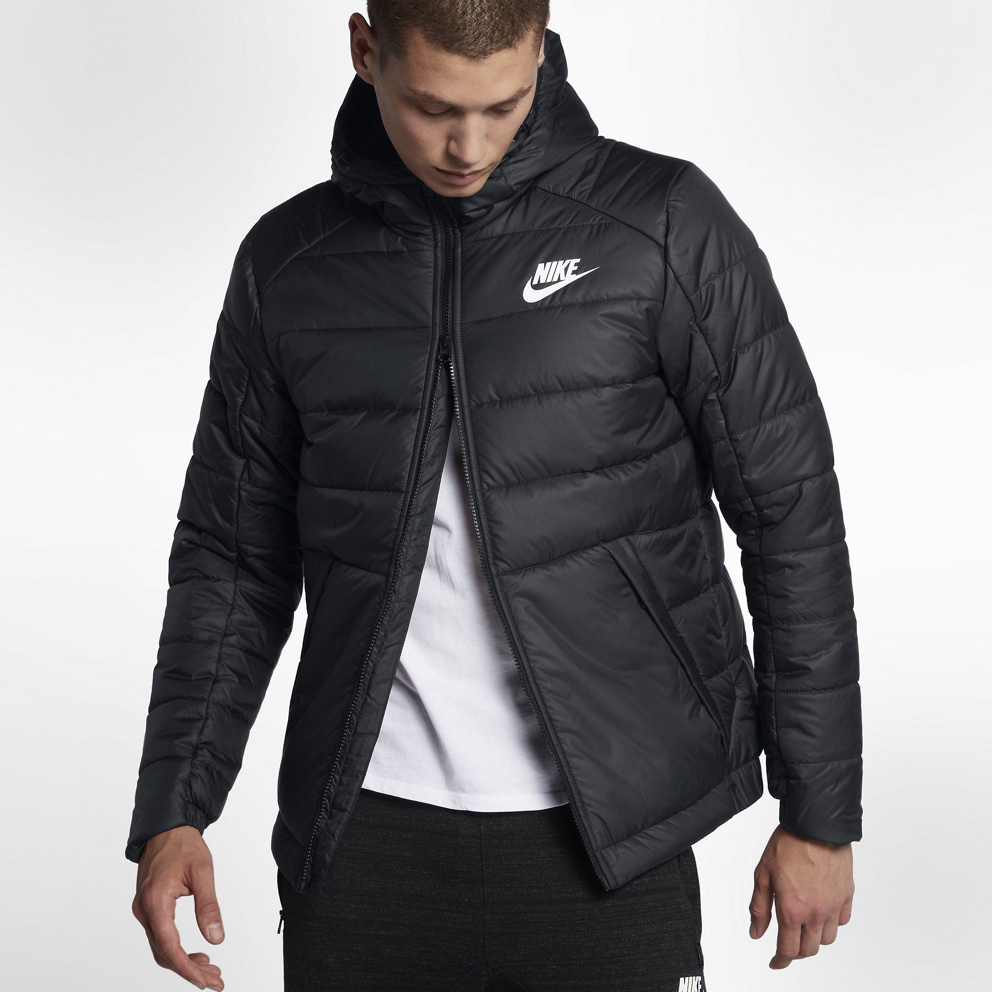 Nike Mens Sportswear Jacket - Black/White - Tennisnuts.com