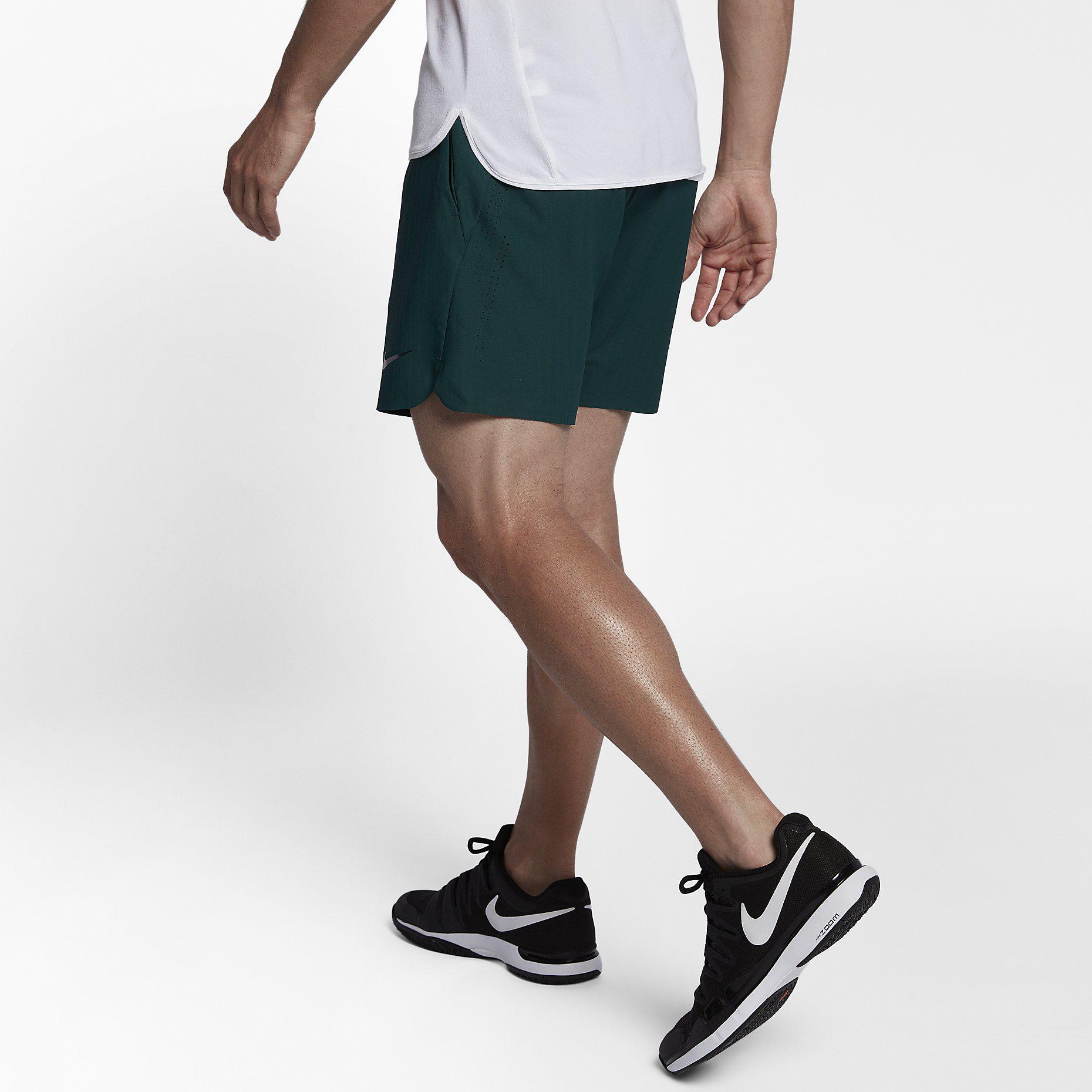 Nike Mens Flex Ace 7 Inch Shorts Dark Green
