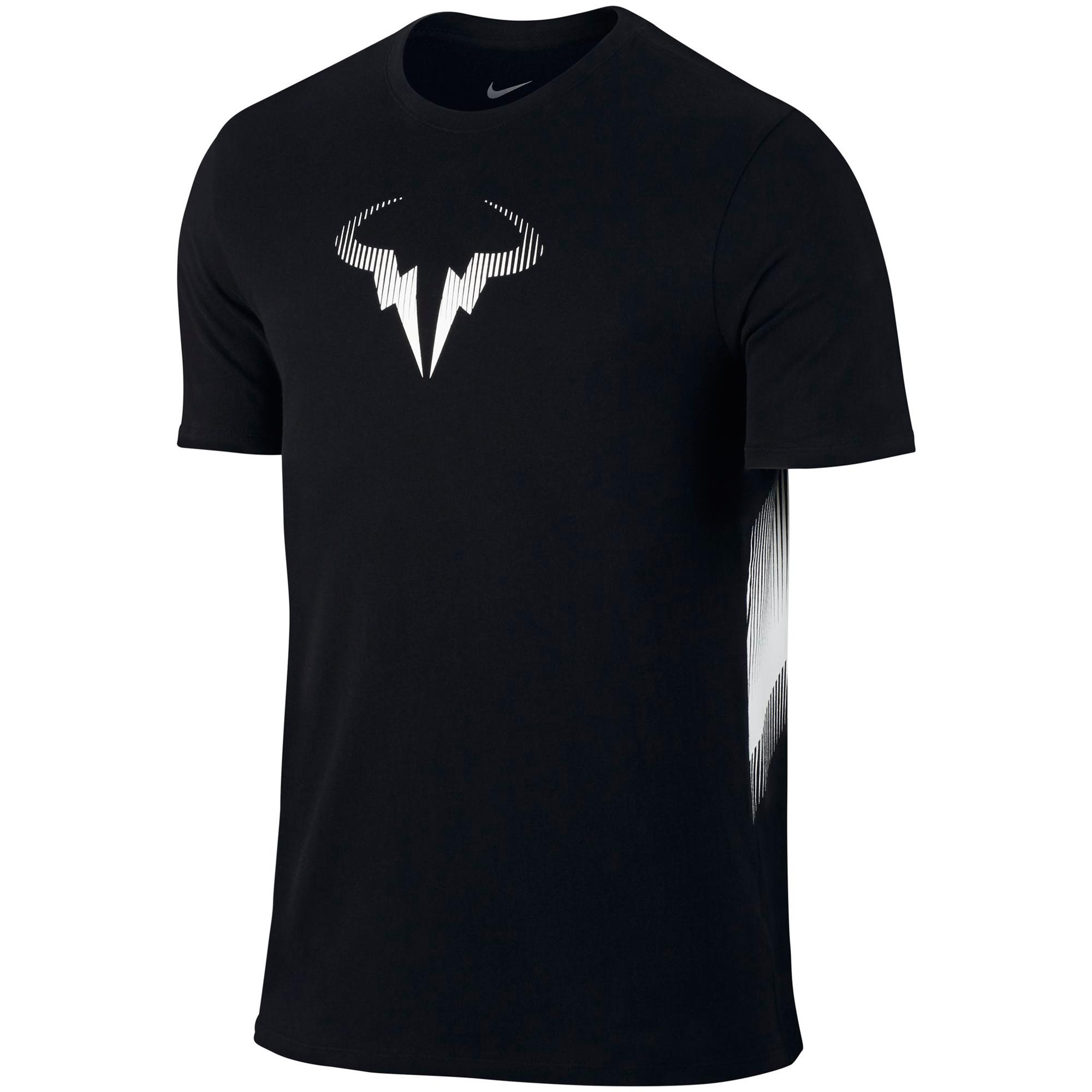 Nike Mens Rafa T-Shirt - Black/White 