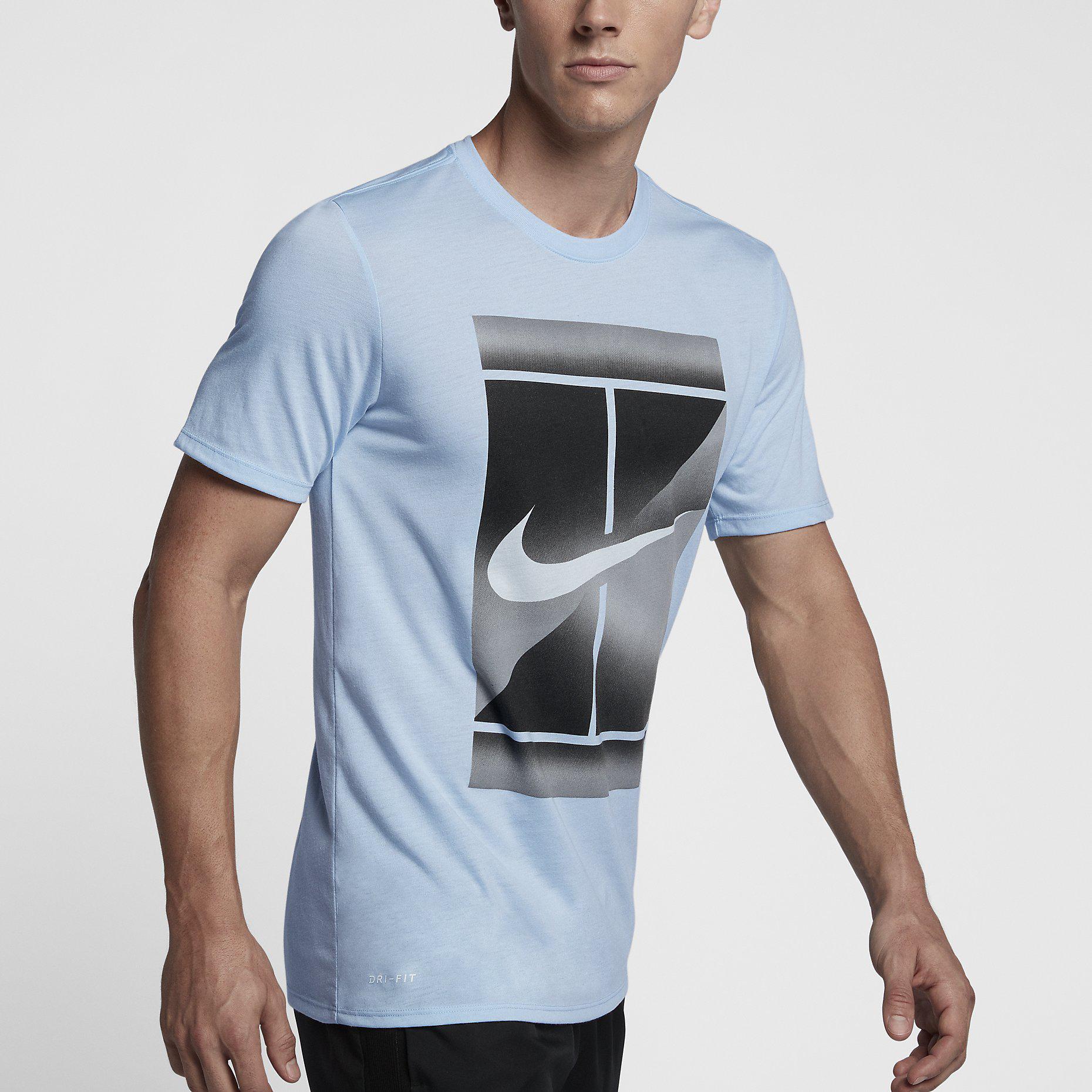 hydrogen blue nike shirt