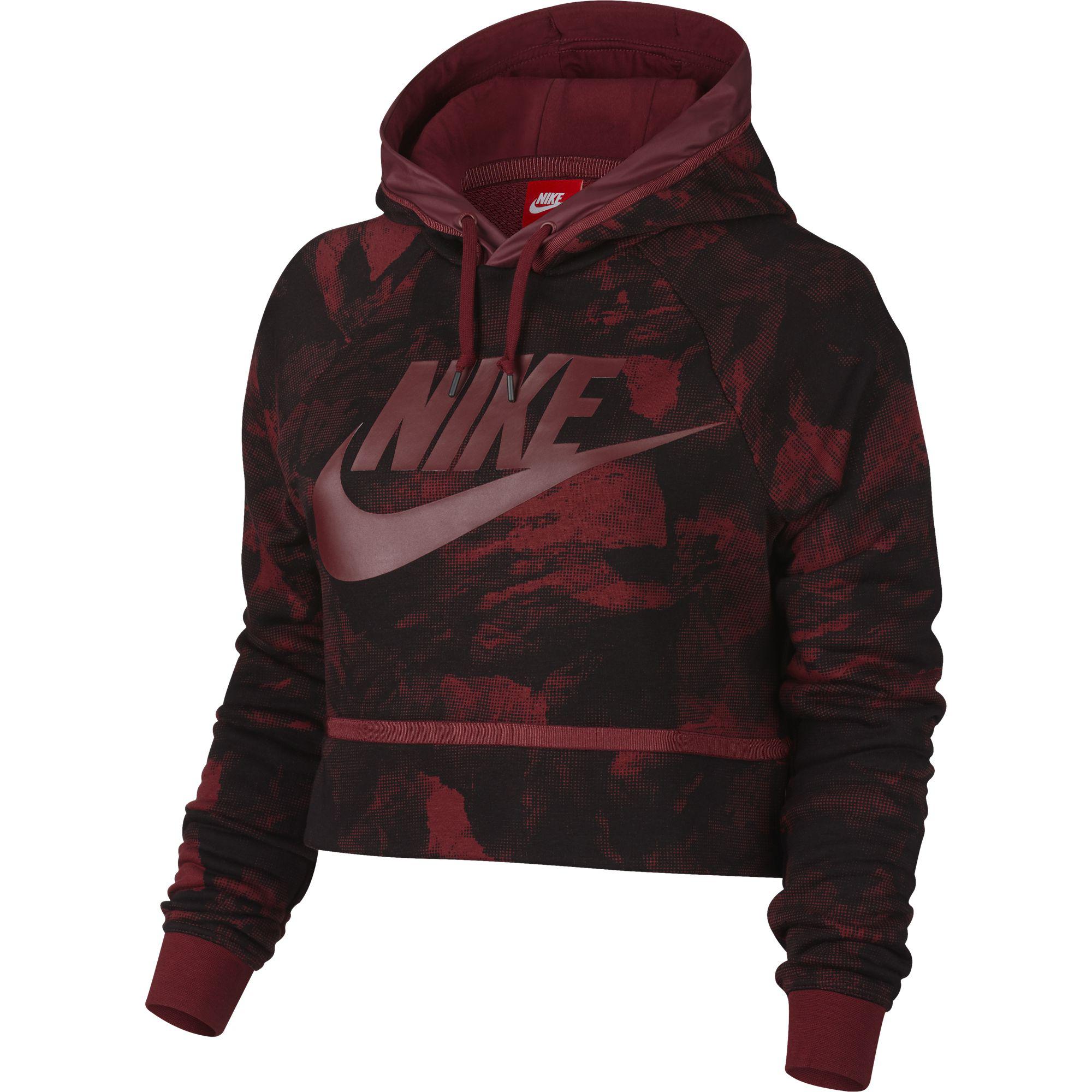 Nike Womens Sportswear Hoodie - Dark Team Red - Tennisnuts.com