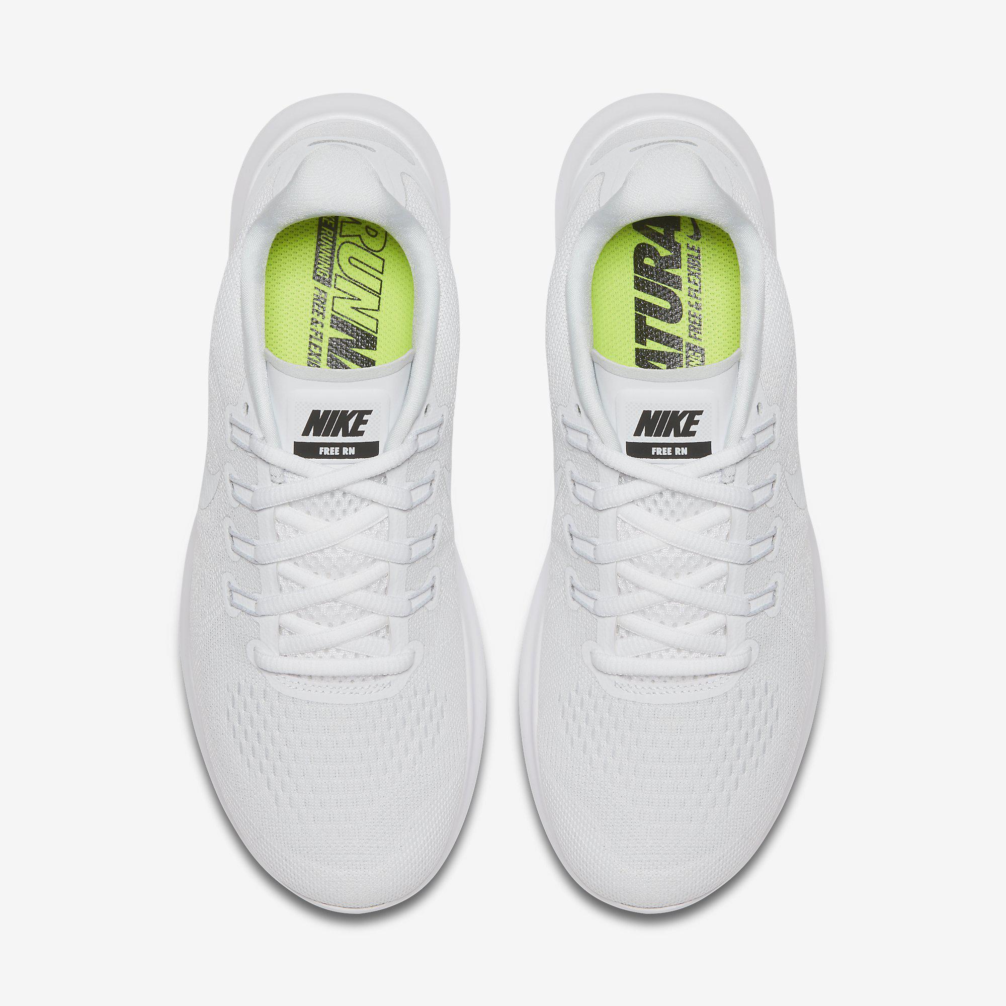 Nike Womens Free RN 2017 Running Shoes - White - www.paulmartinsmith.com