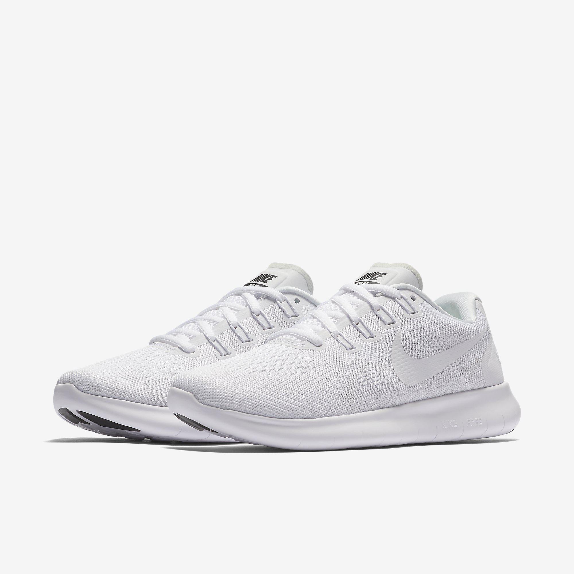 all white nike running
