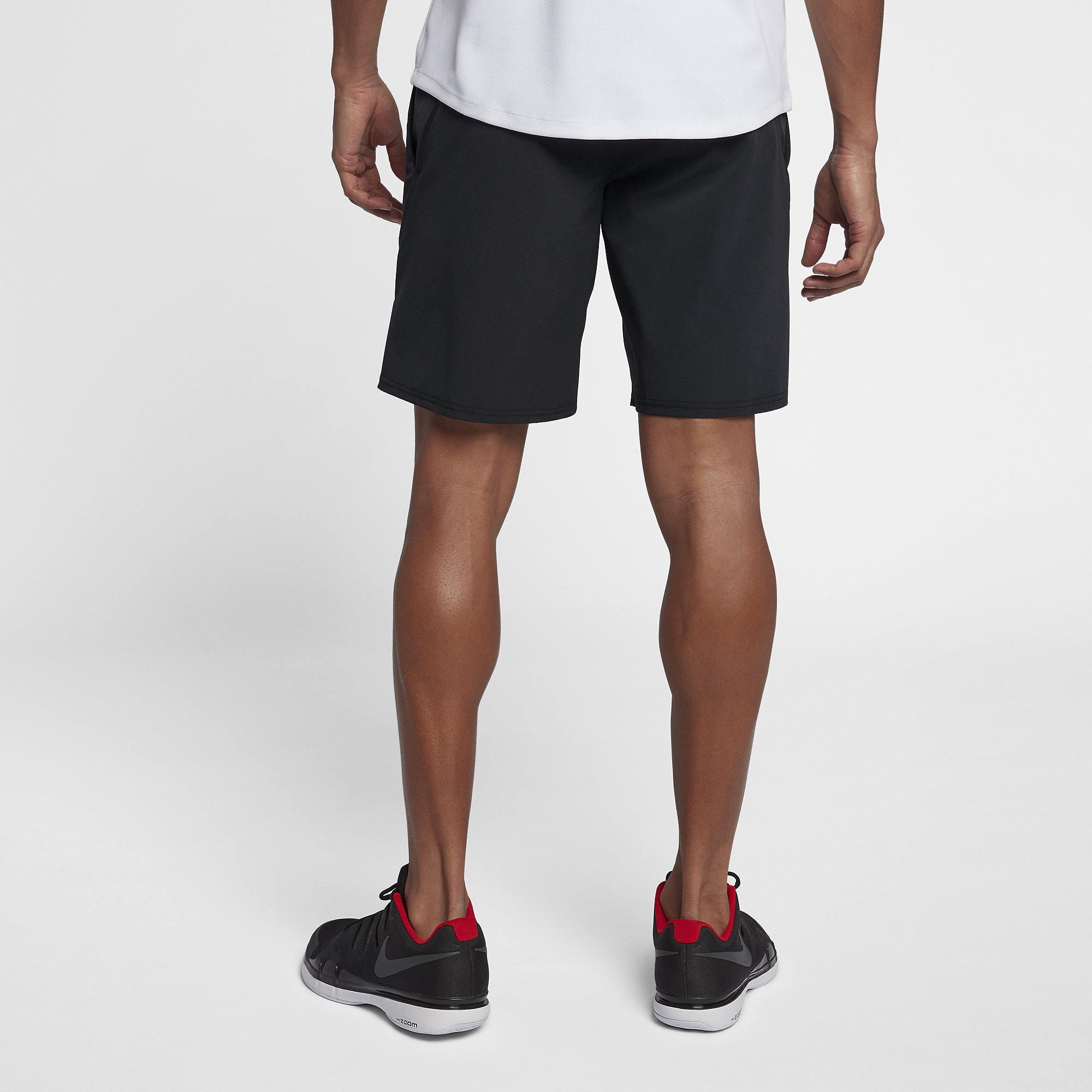 Nike Mens Flex Ace 9 Inch Shorts Black/White