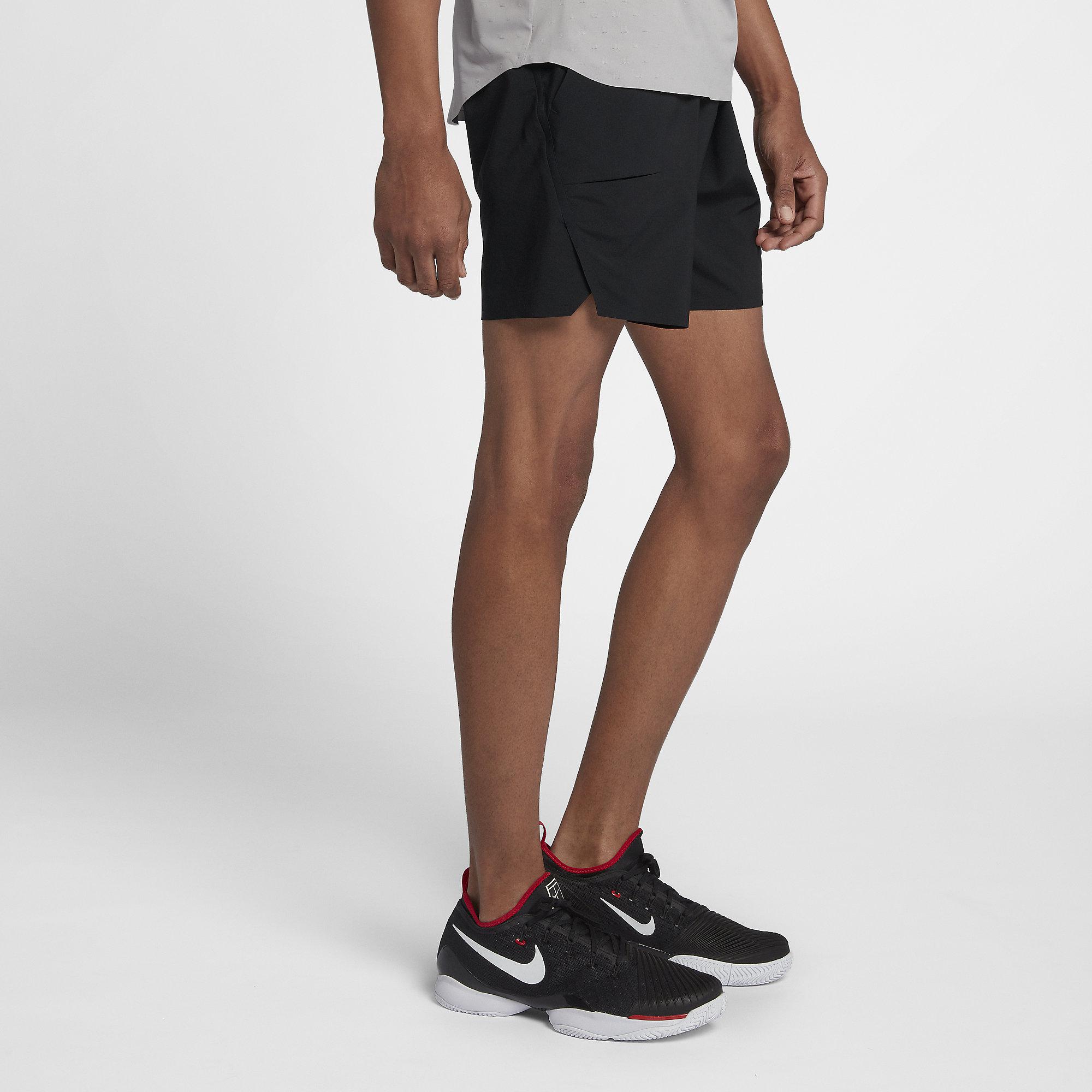 Nike Mens Court Flex Ace 7 Inch Shorts - Black - Tennisnuts.com