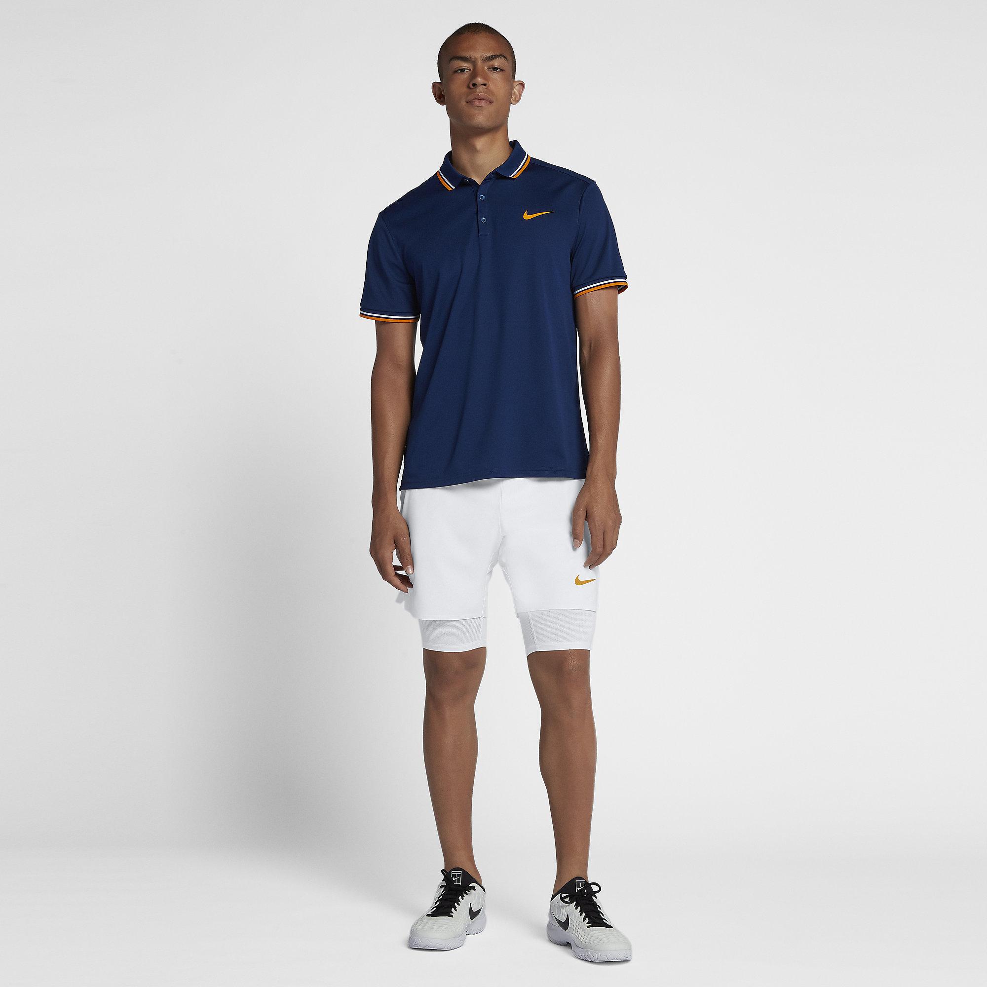 Nike Mens Flex Ace 7 Inch 2in1 Tennis Shorts White/Gold