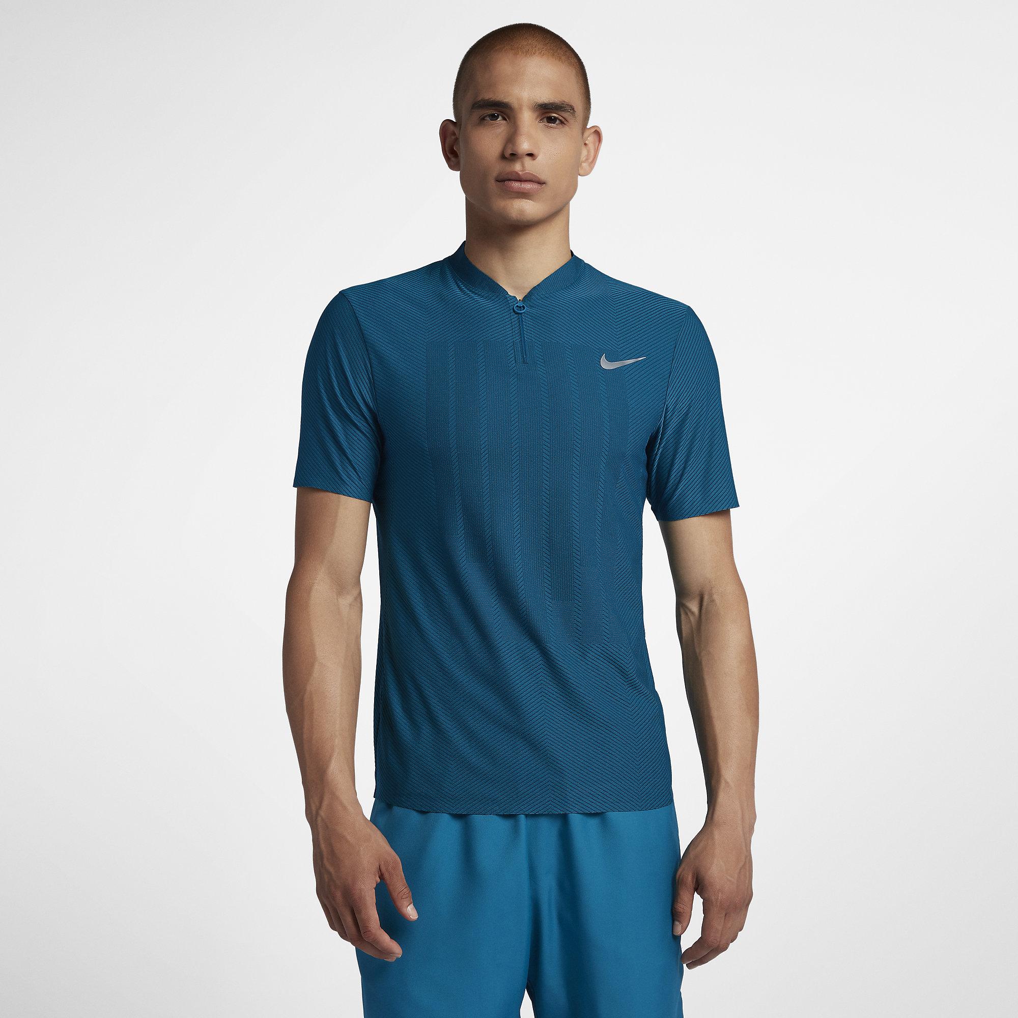 Nike Mens Zonal Cooling Tee - Green Abyss - Tennisnuts.com