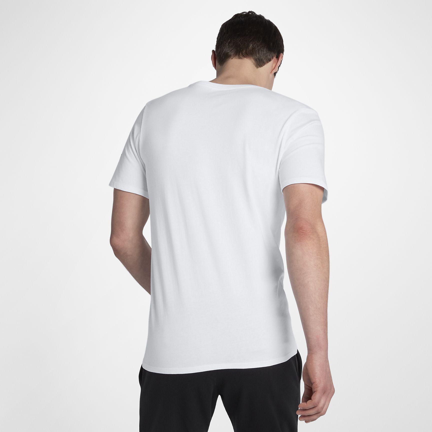 Nike Mens Court Tennis T-Shirt - White/Black - Tennisnuts.com