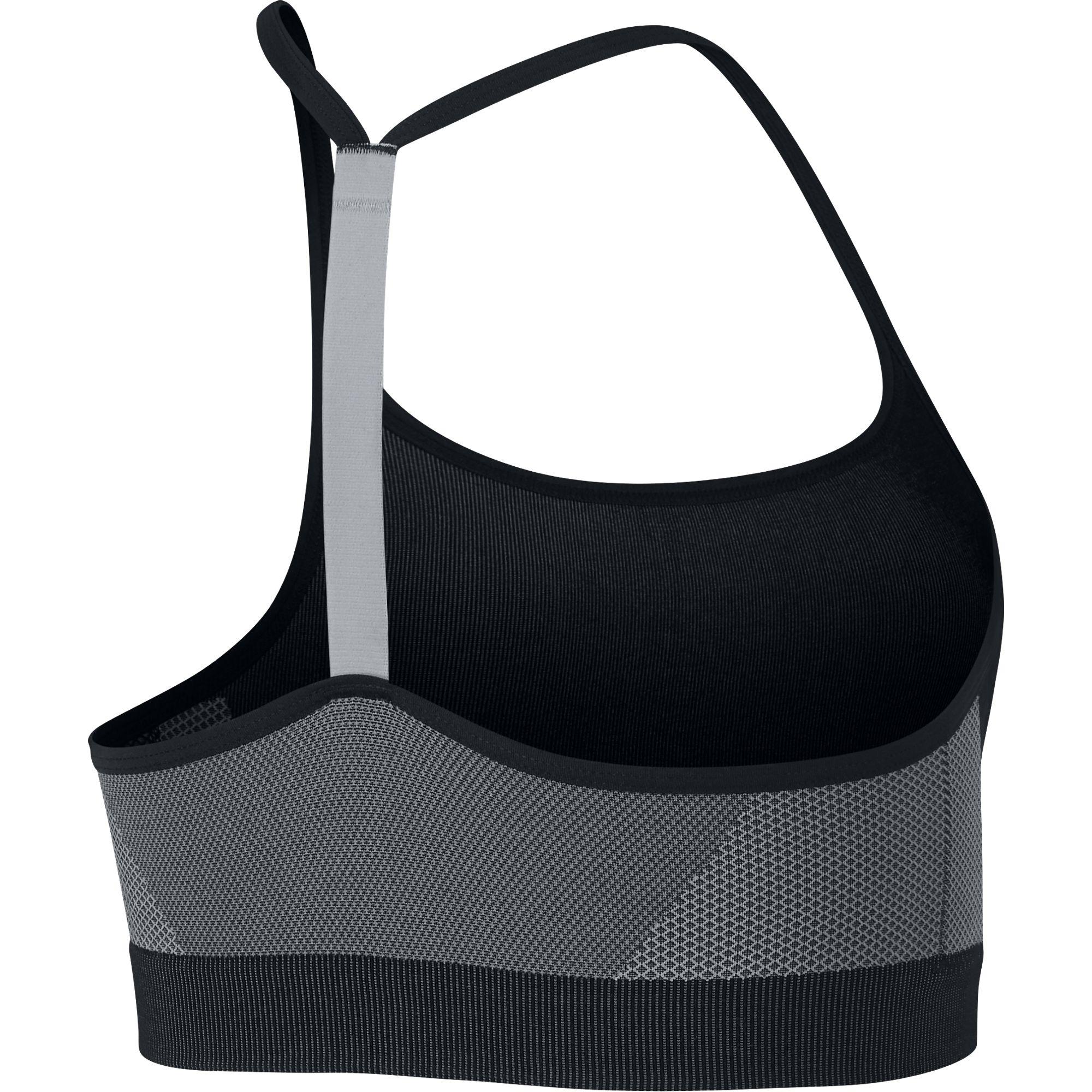 Nike Girls Seamless Sports Bra - Black/Wolf Grey