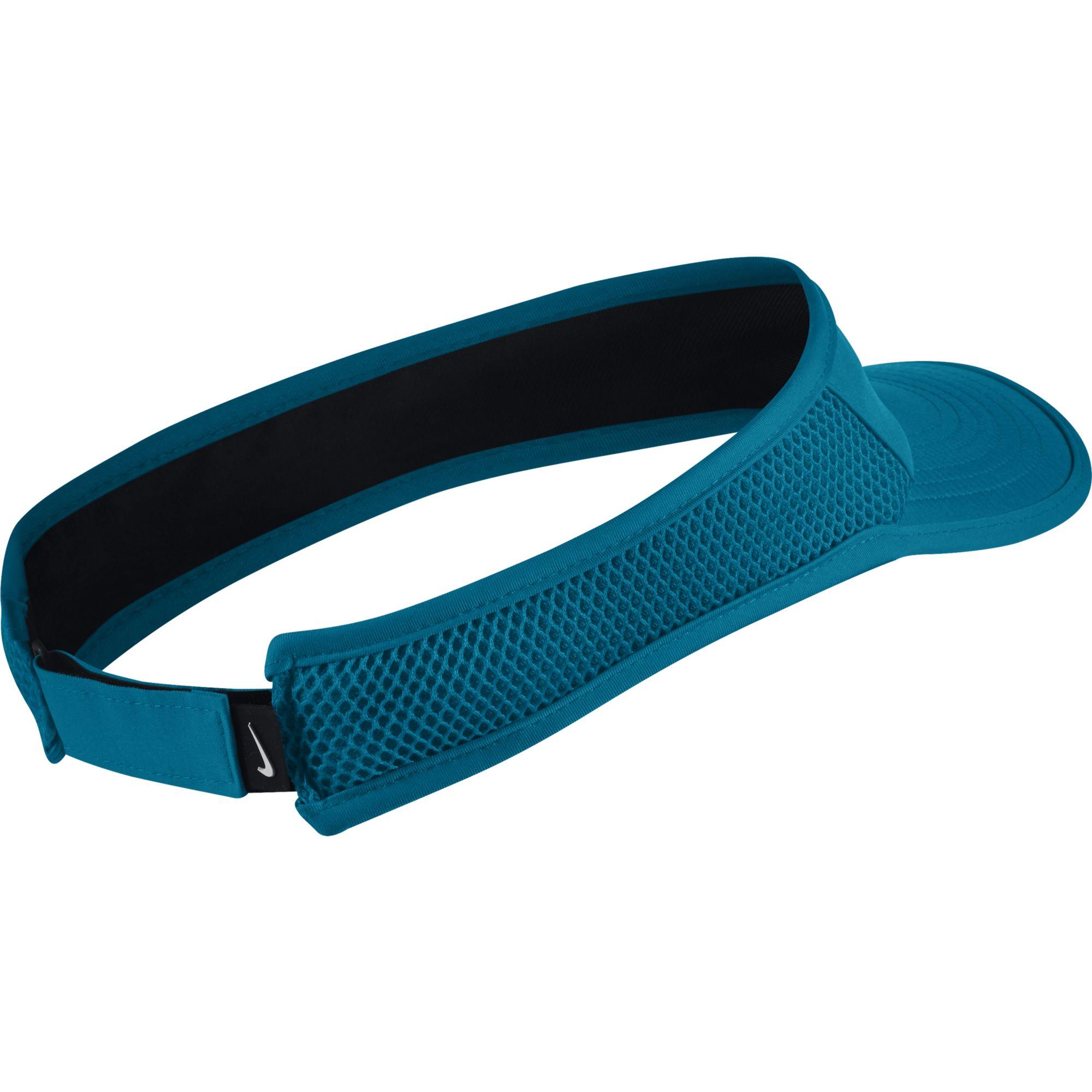 Nike Womens AeroBill Tennis Visor Turquoise/White