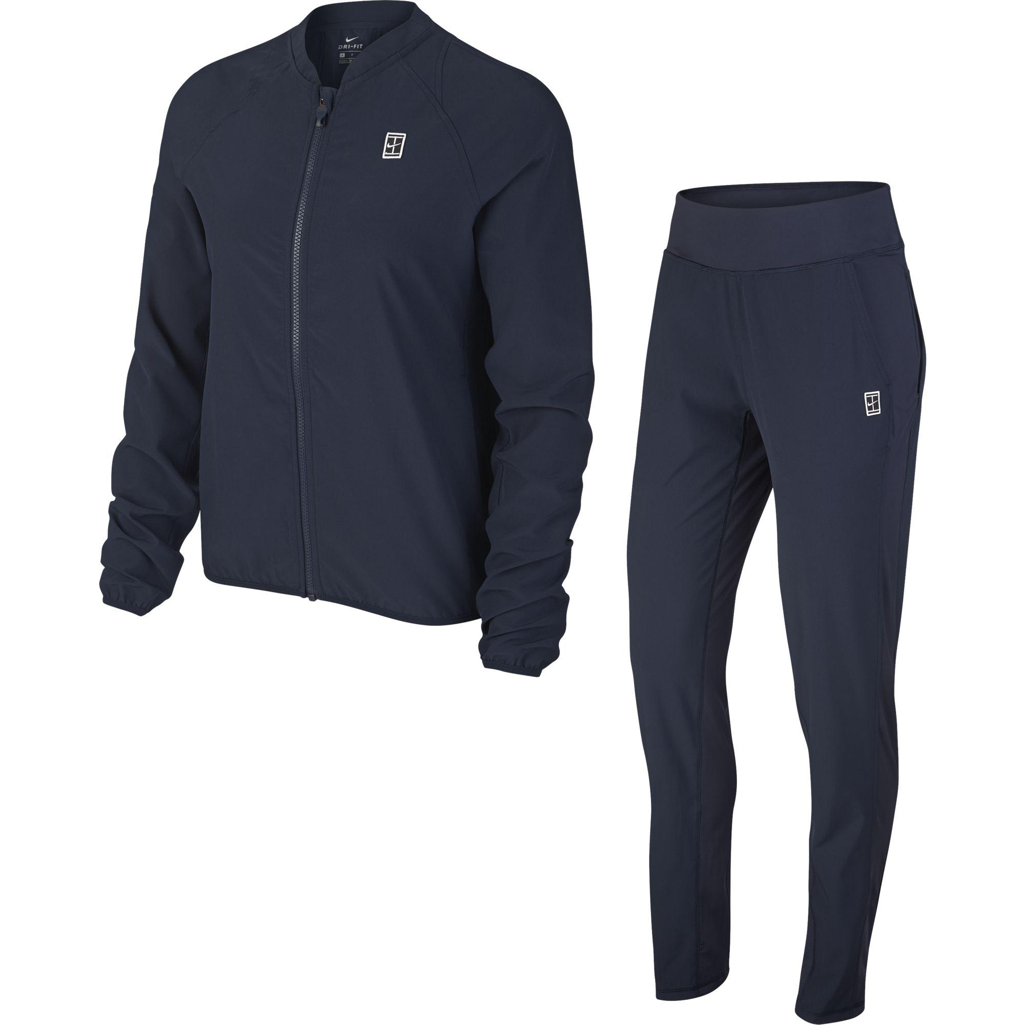 grinning Confidential library Nike Womens NikeCourt Tennis Warm-Up Tracksuit - Obsidian - Tennisnuts.com