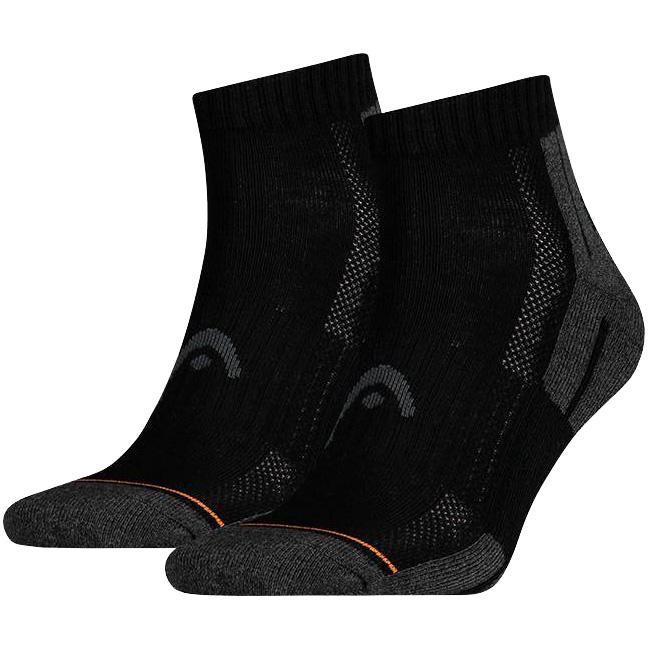 Head Performance Quarter Socks (2 Pairs) - Black - Tennisnuts.com