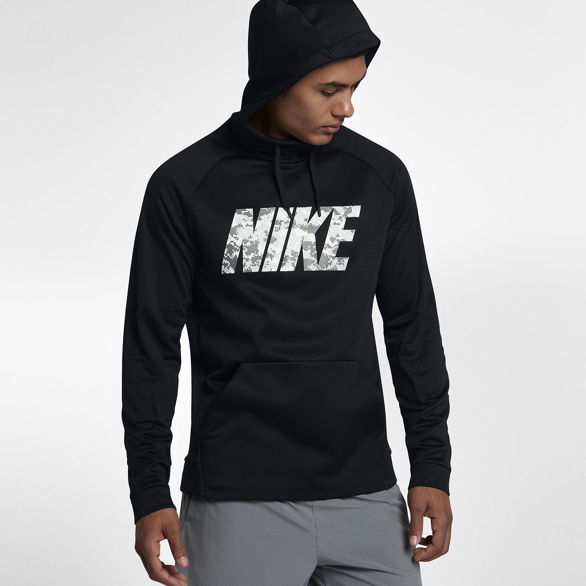 Nike Mens Therma Training Hoodie - Black - Tennisnuts.com