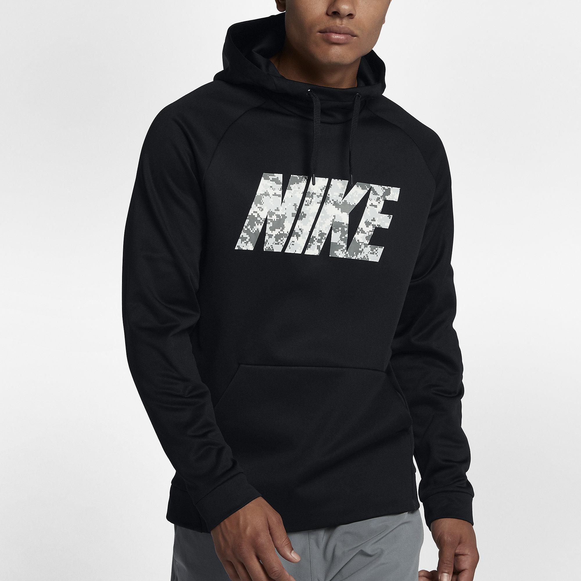 Nike Mens Therma Training Hoodie - Black - Tennisnuts.com