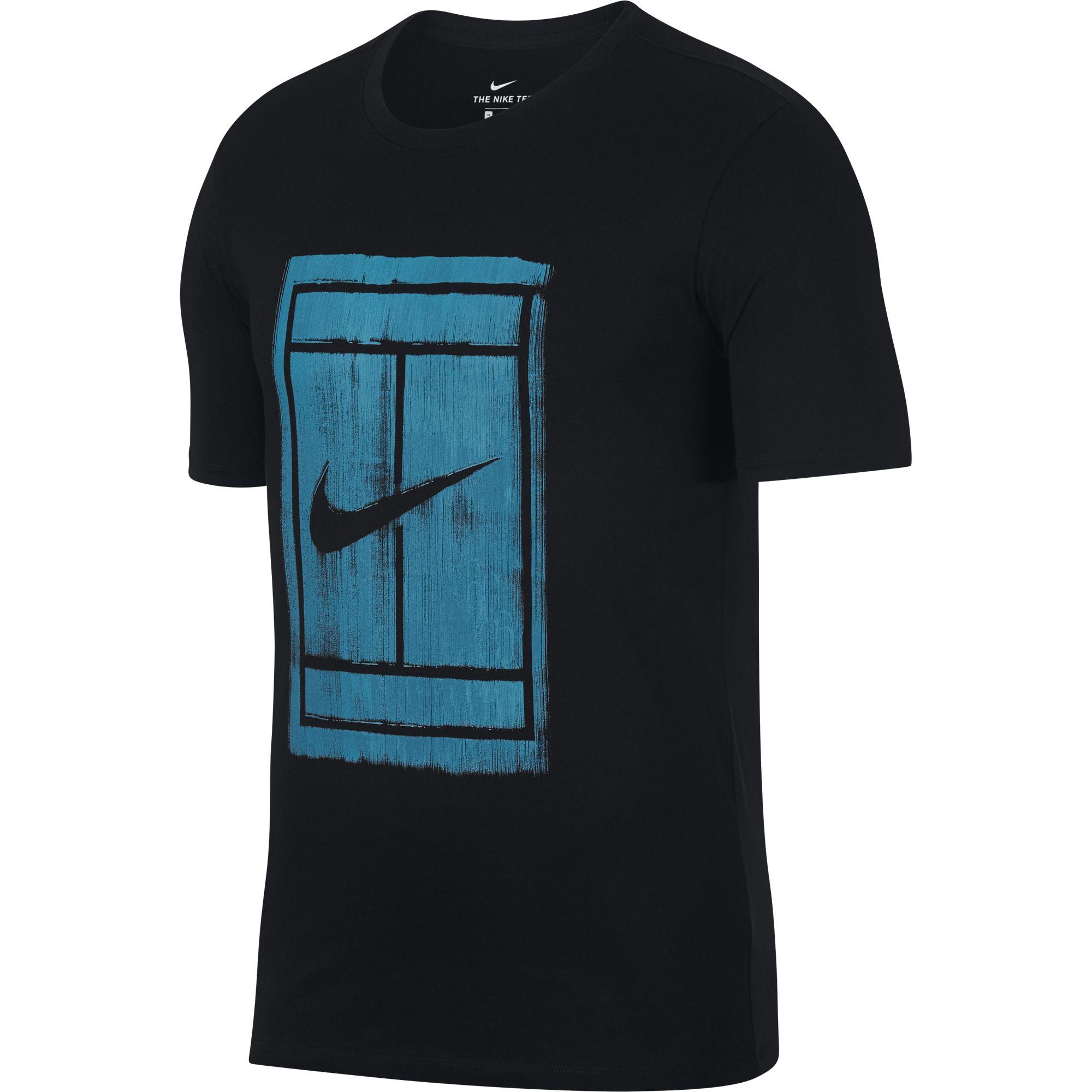 black and turquoise nike shirt