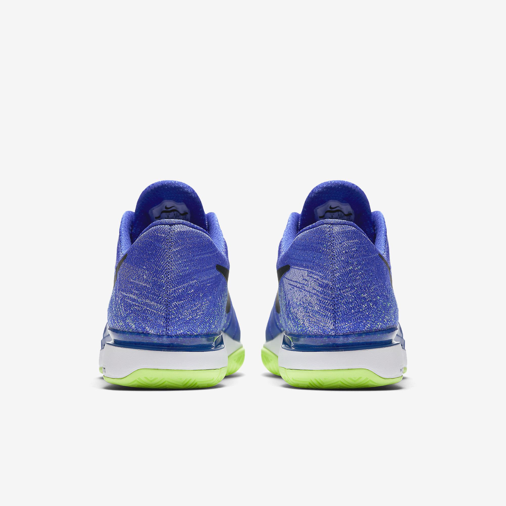 nike zoom vapor 9.5 flyknit bl/bk/or/wh men's shoe