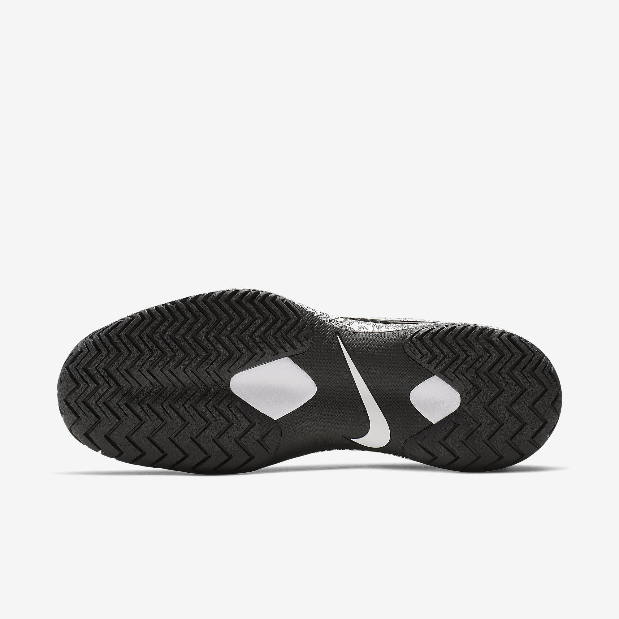 Nike Mens Zoom Cage 3 Tennis Shoes - Black/White - Tennisnuts.com