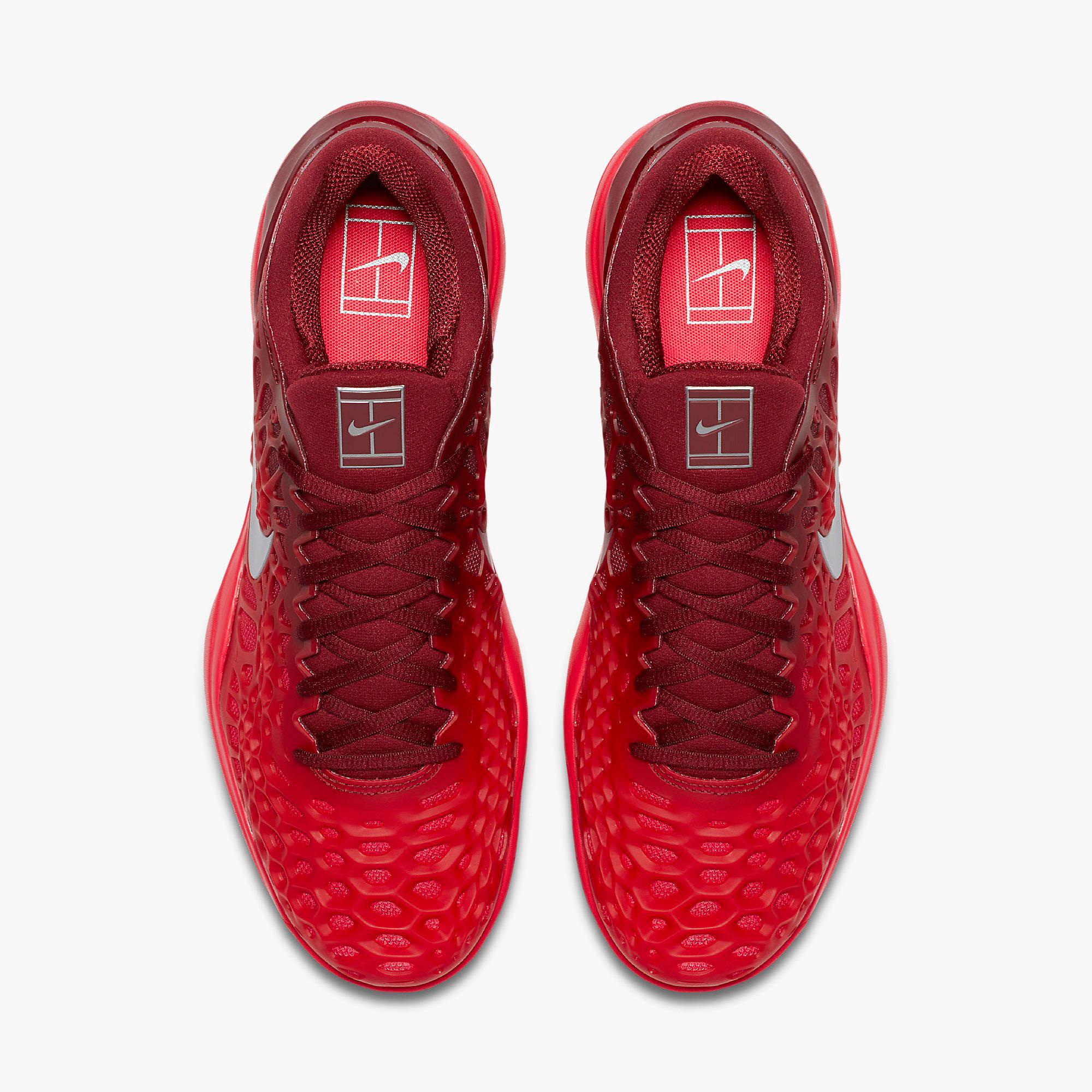 Nike Mens Zoom Cage 3 Tennis Shoes - Team Red/Siren Red - Tennisnuts.com