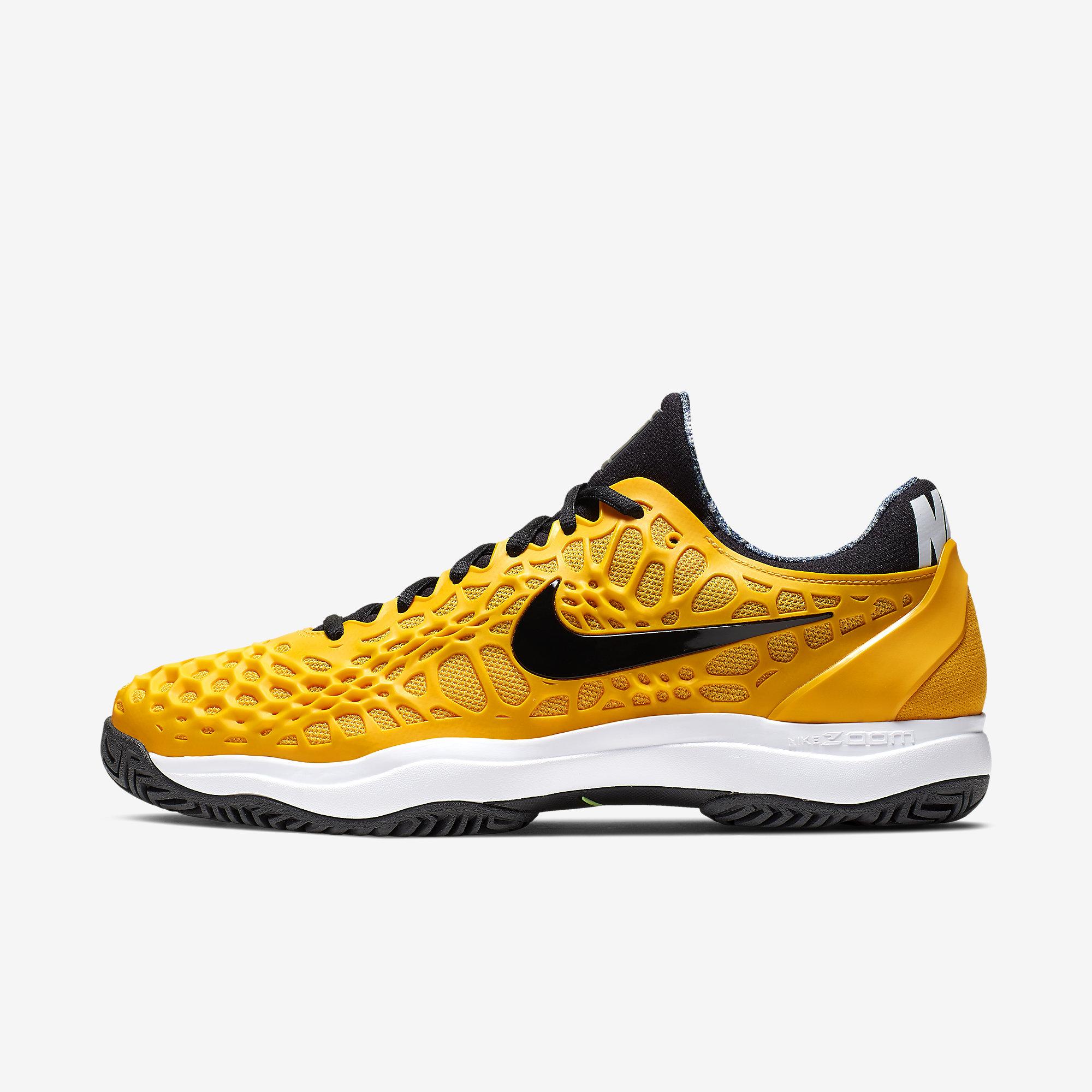 Nike Mens Zoom Cage 3 Tennis Shoes - University Gold - Tennisnuts.com