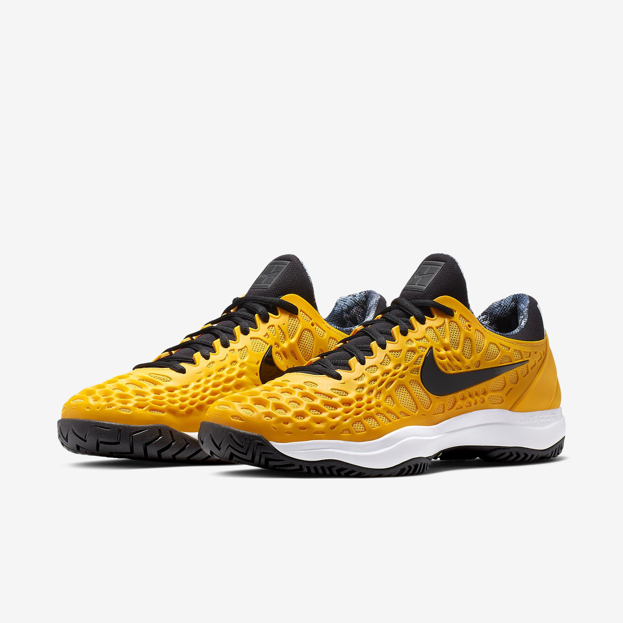 Nike Mens Zoom Cage 3 Tennis Shoes - University Gold - Tennisnuts.com