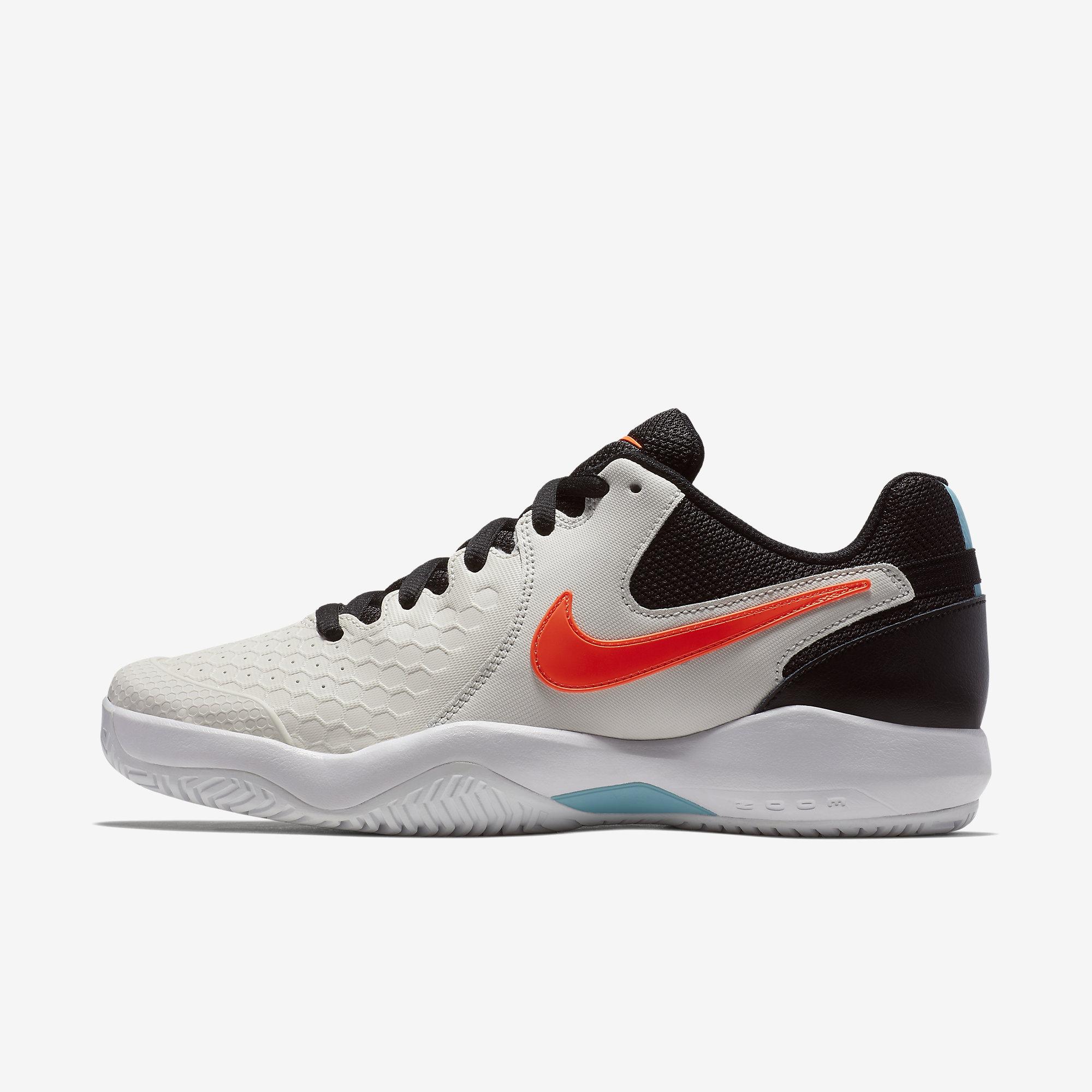 Nike Mens Air Zoom Resistance Tennis Shoes - Phantom White - Tennisnuts.com